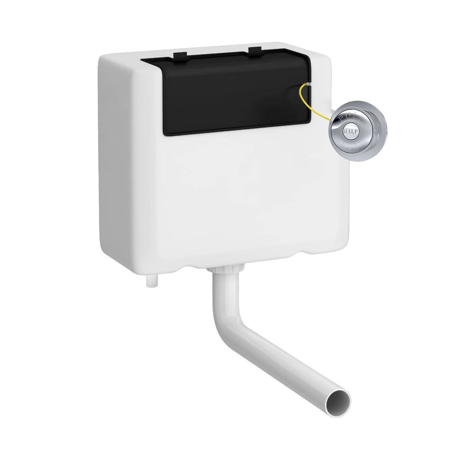 Water Saving Dual Flush Bottom Inlet Push Button Chrome