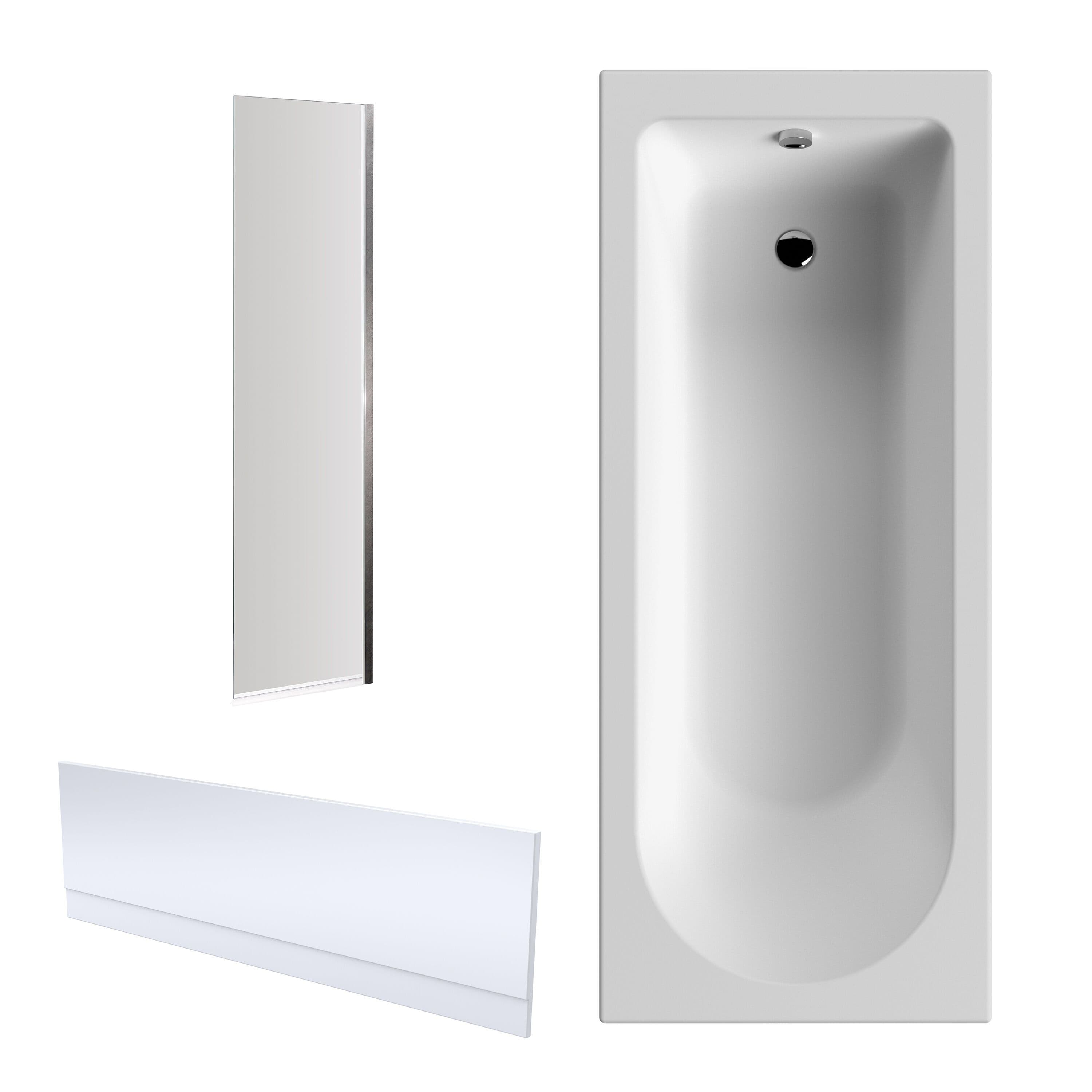 Round Bathtub Front Panel Bath Screen Chrome Profile