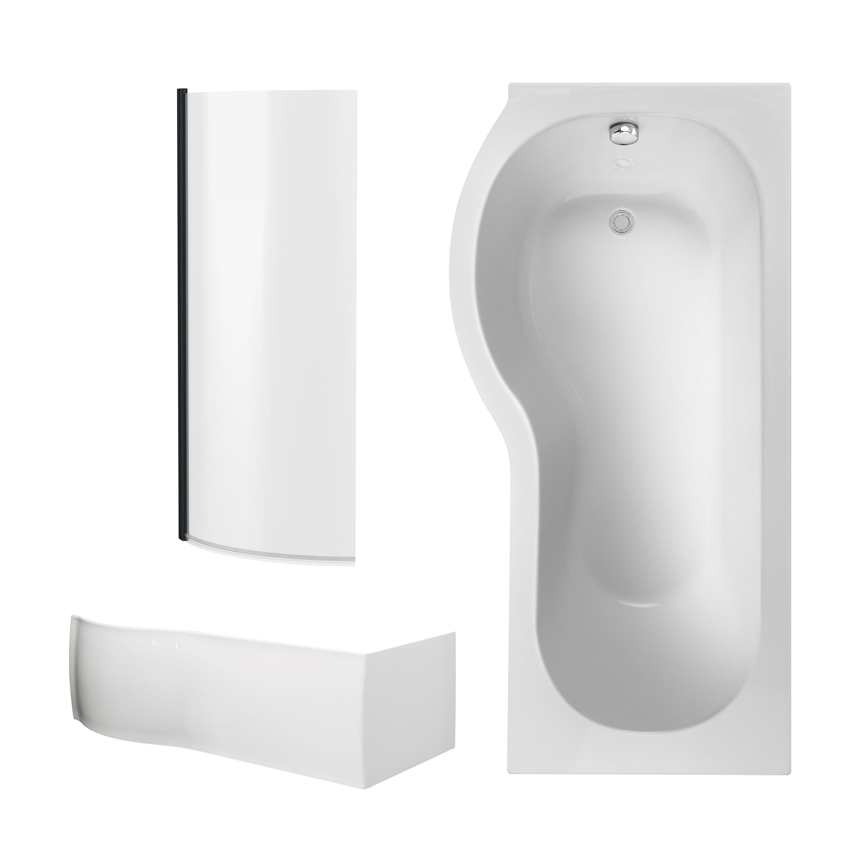 P Shape Bathtub Front Panel Bath Screen Profile