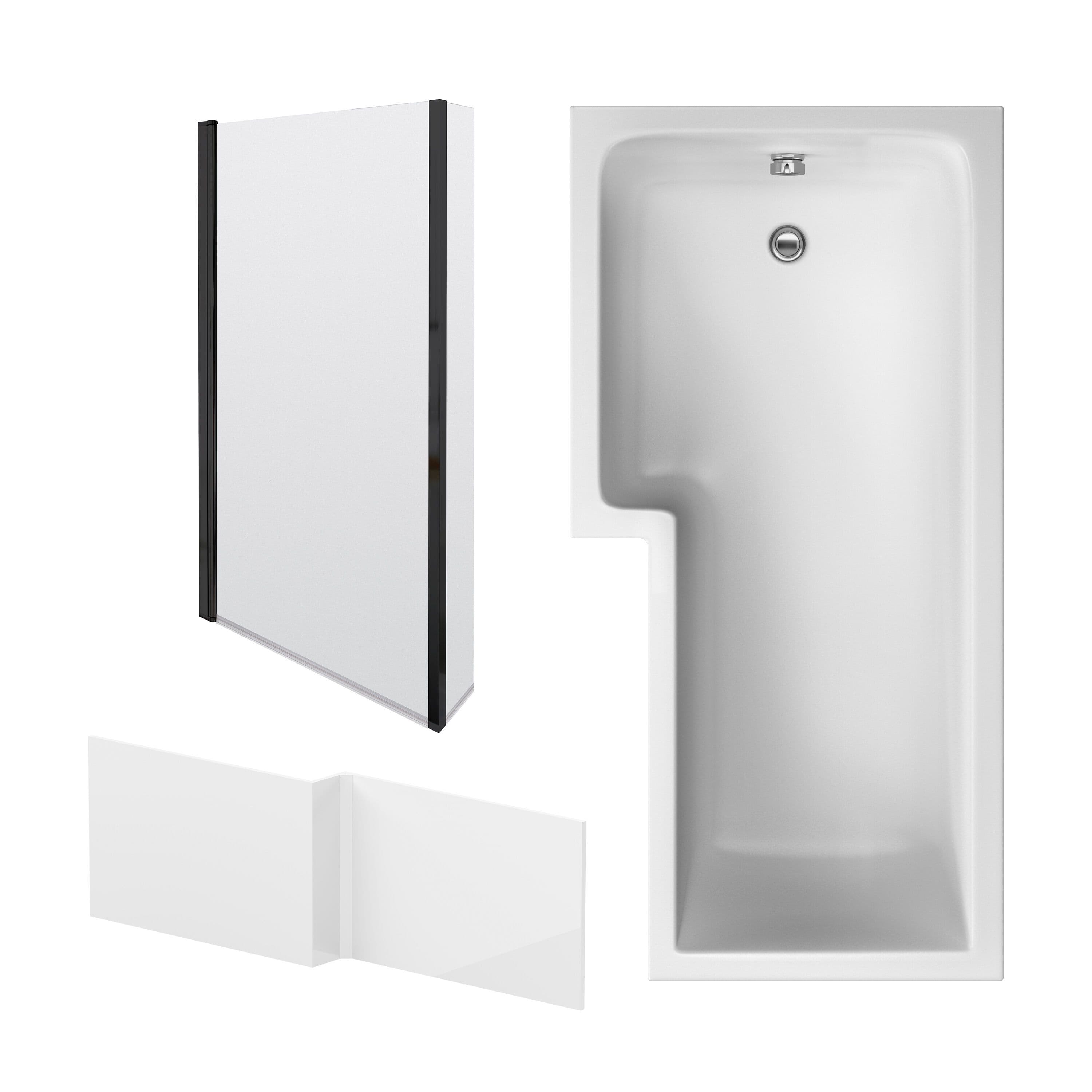 Bathtub Front Panel Hinged Screen Profile