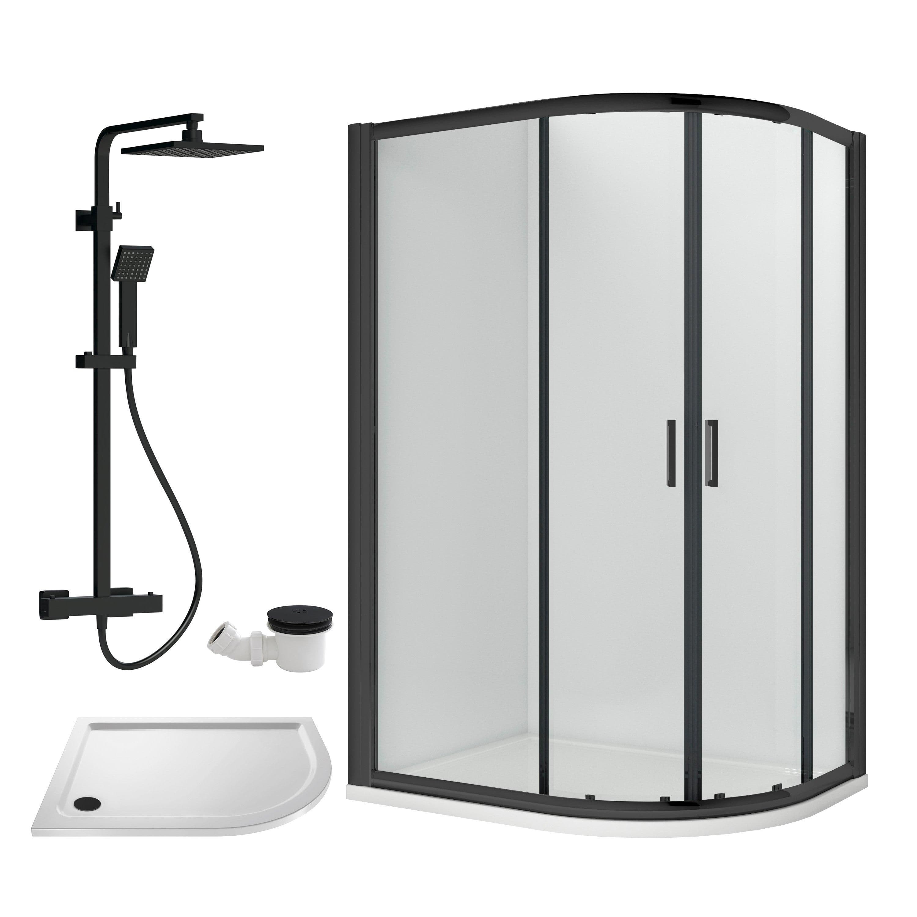 Offset Right Quadrant Tray Square Shower Waste 1200x 800mm