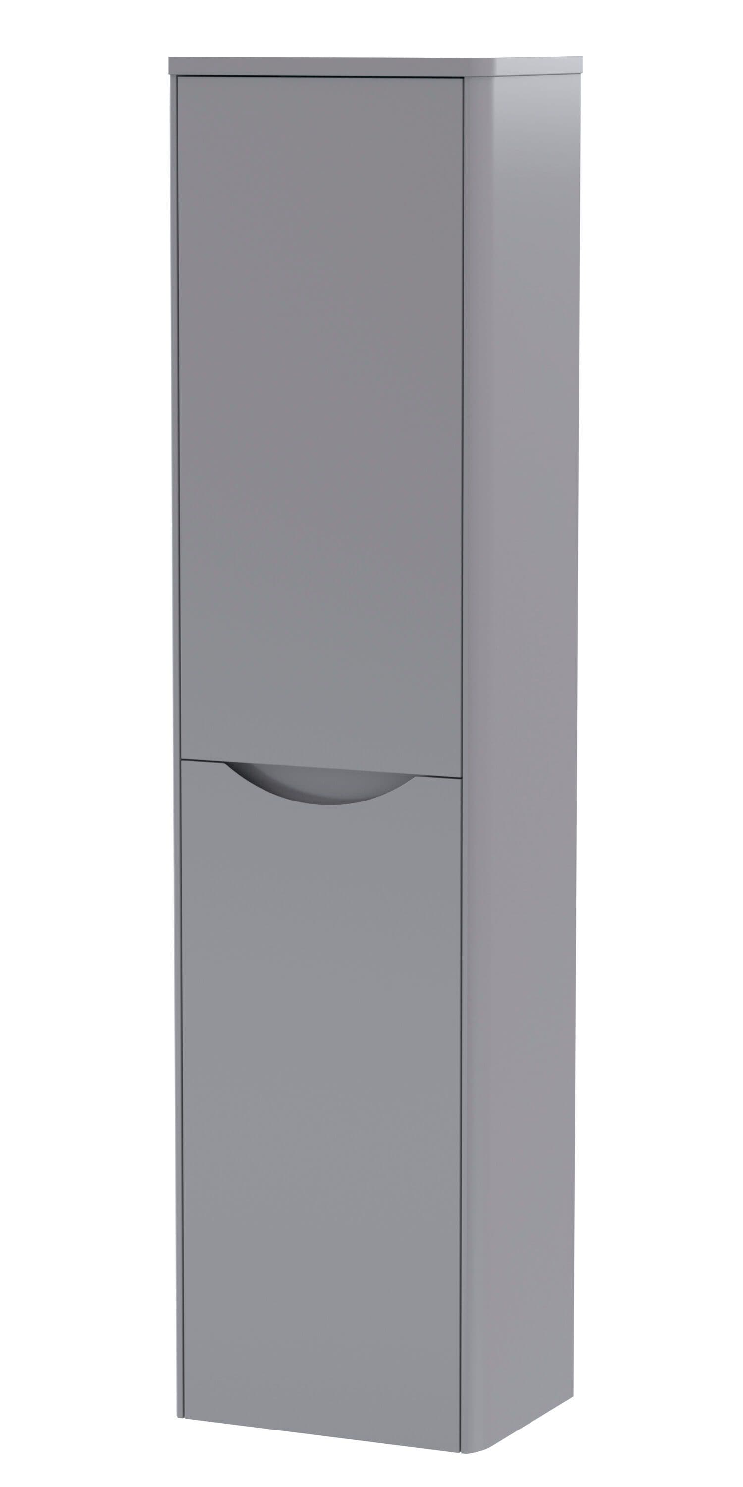 Wall Hung 2 Soft Close Door Tall Unit Satin 400mm