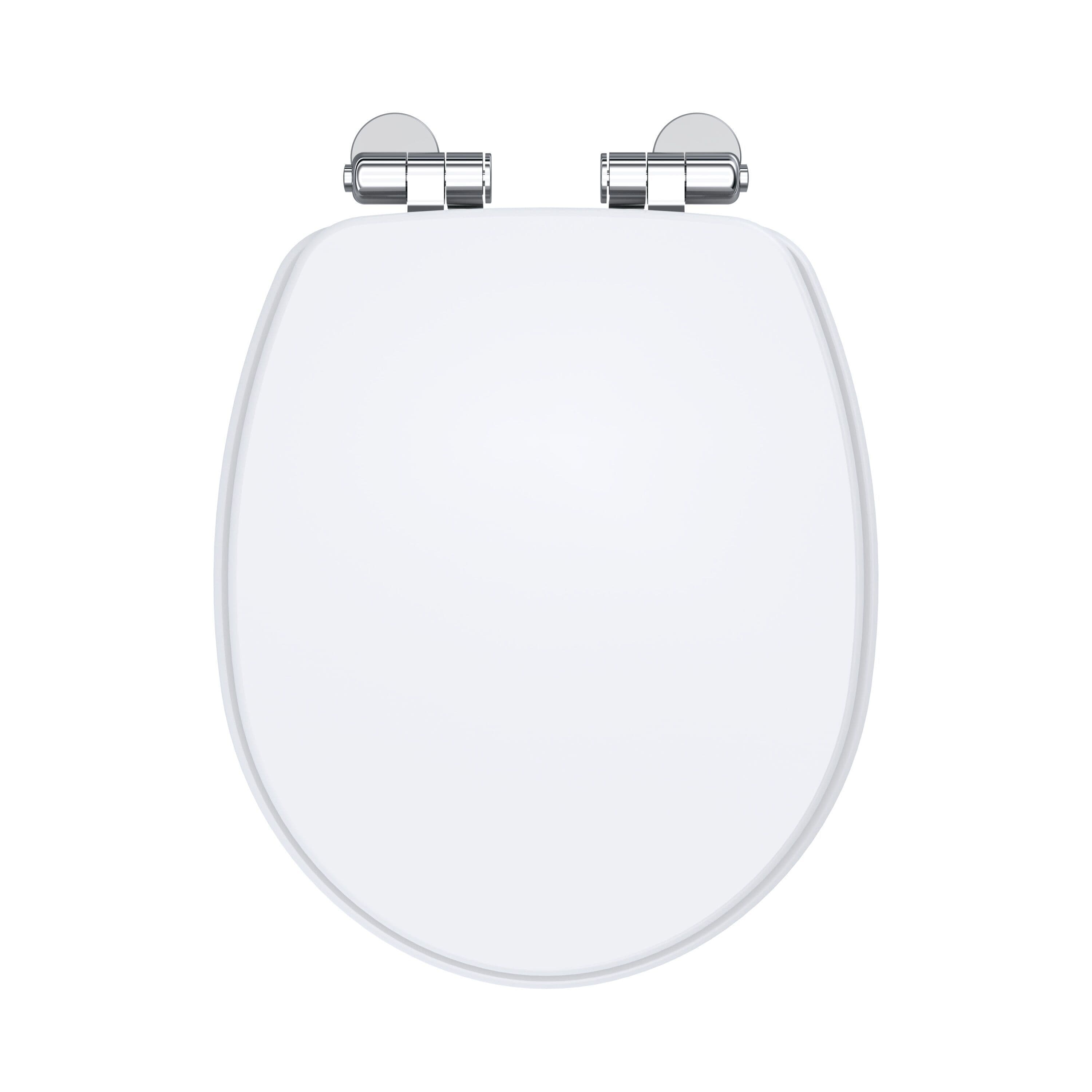 Traditional Soft Close Top Fix Wooden Toilet Seat Gloss