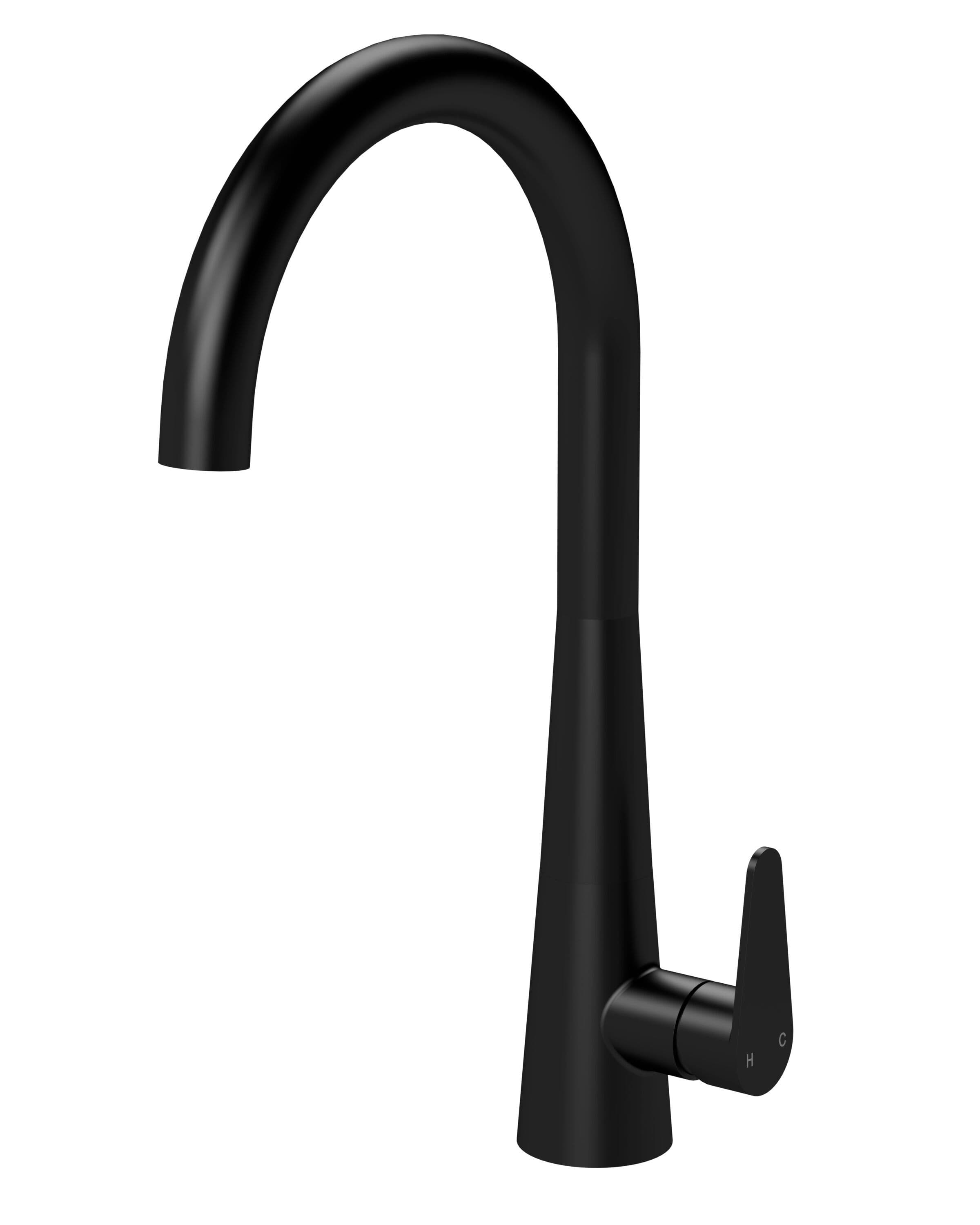 Kitchen Mono Mixer Tap 1 Lever Handle Matt 398mm
