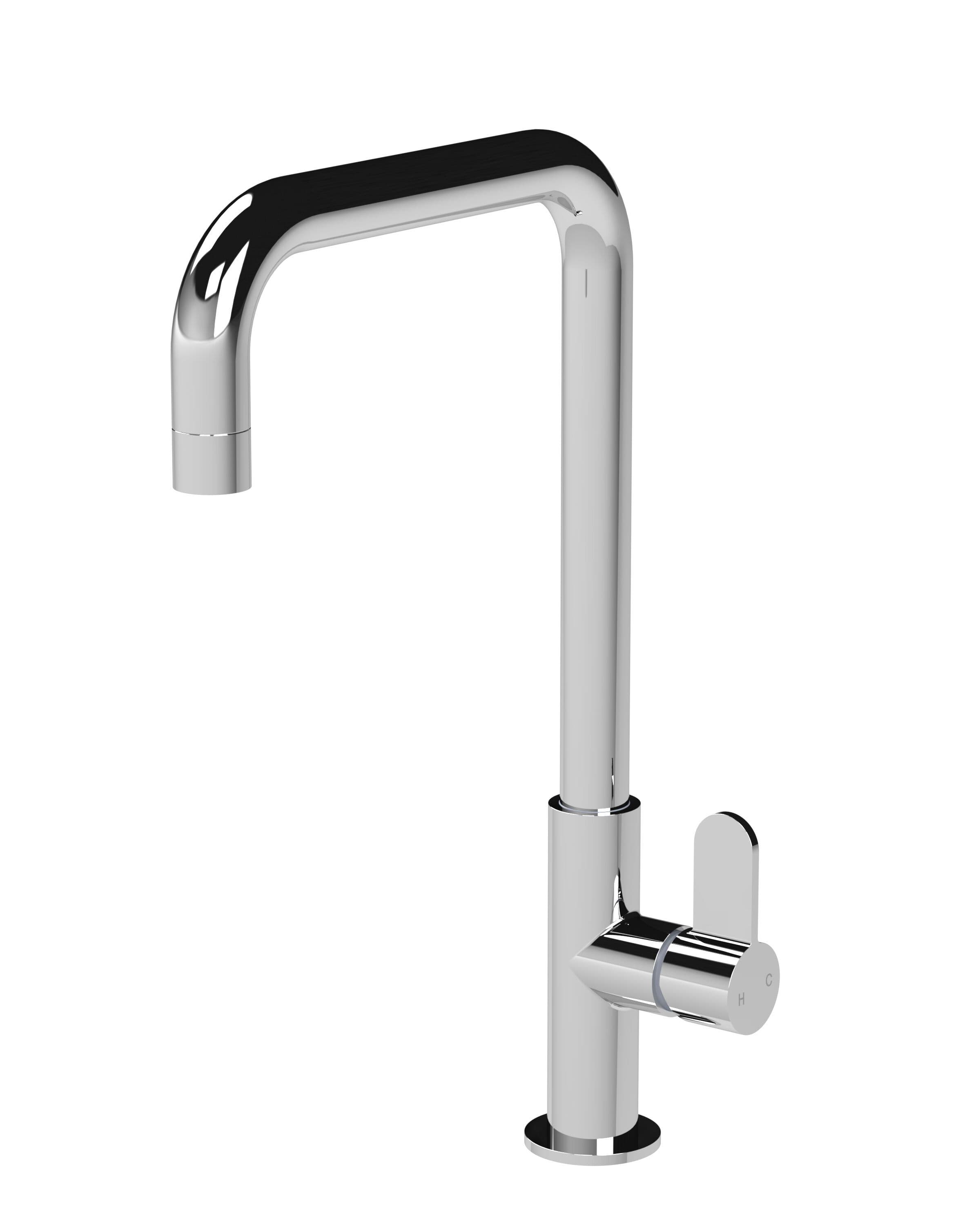Kitchen Mono Mixer Tap 1 Lever Handle Chrome 361mm