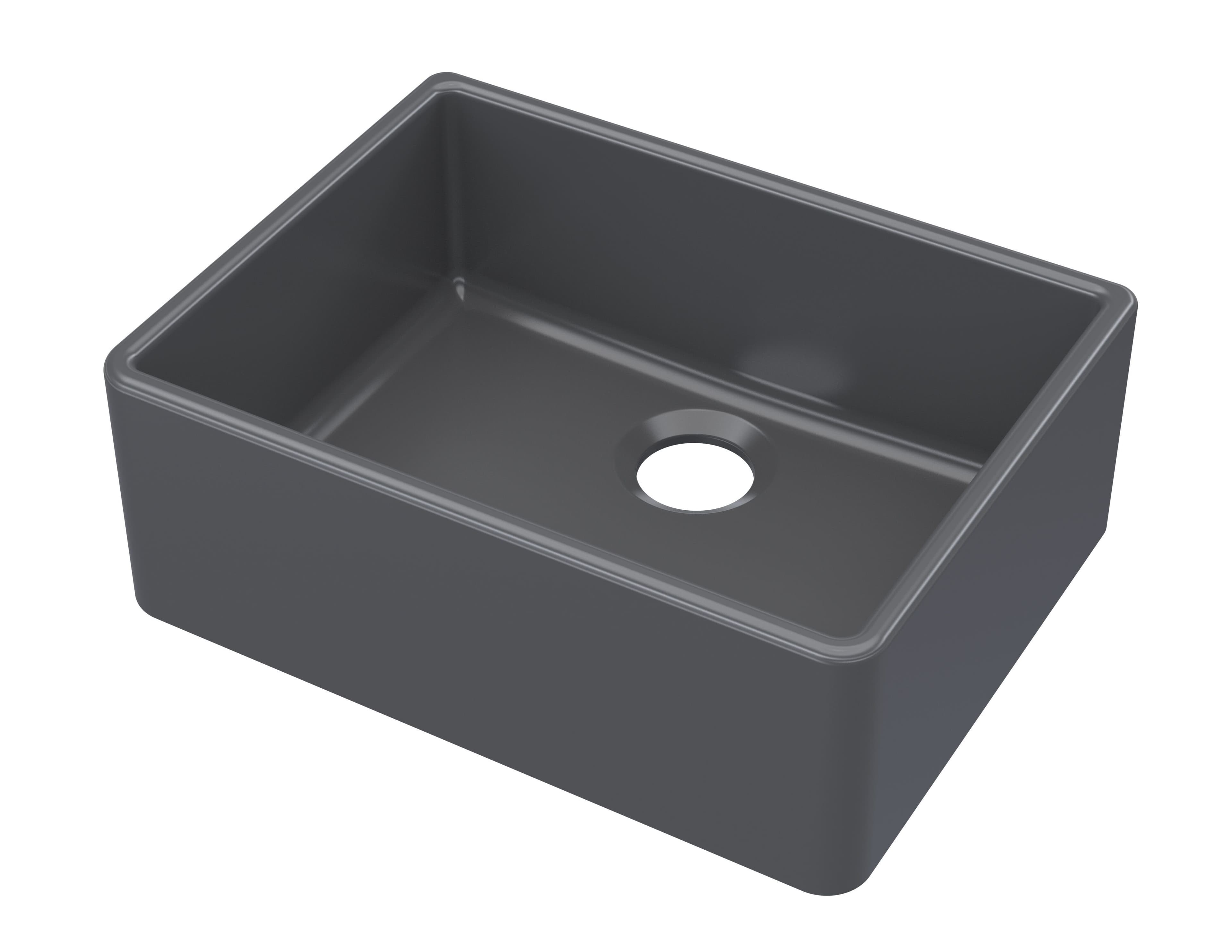 Fireclay 1 Bowl Butler Sink Waste Not Included Soft 595x450mm