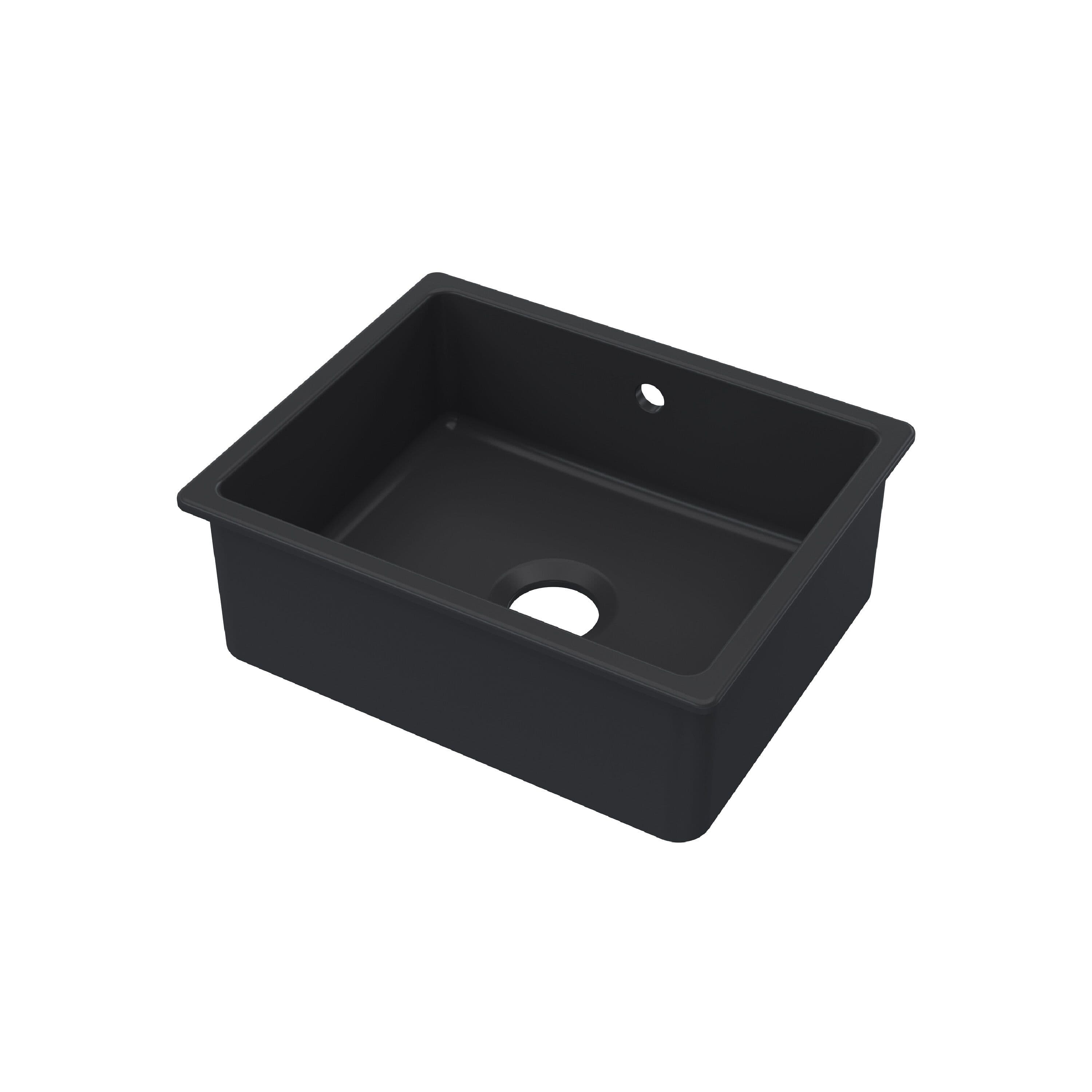 Fireclay Single Bowl Undermount Kitchen Sink Soft 548mm