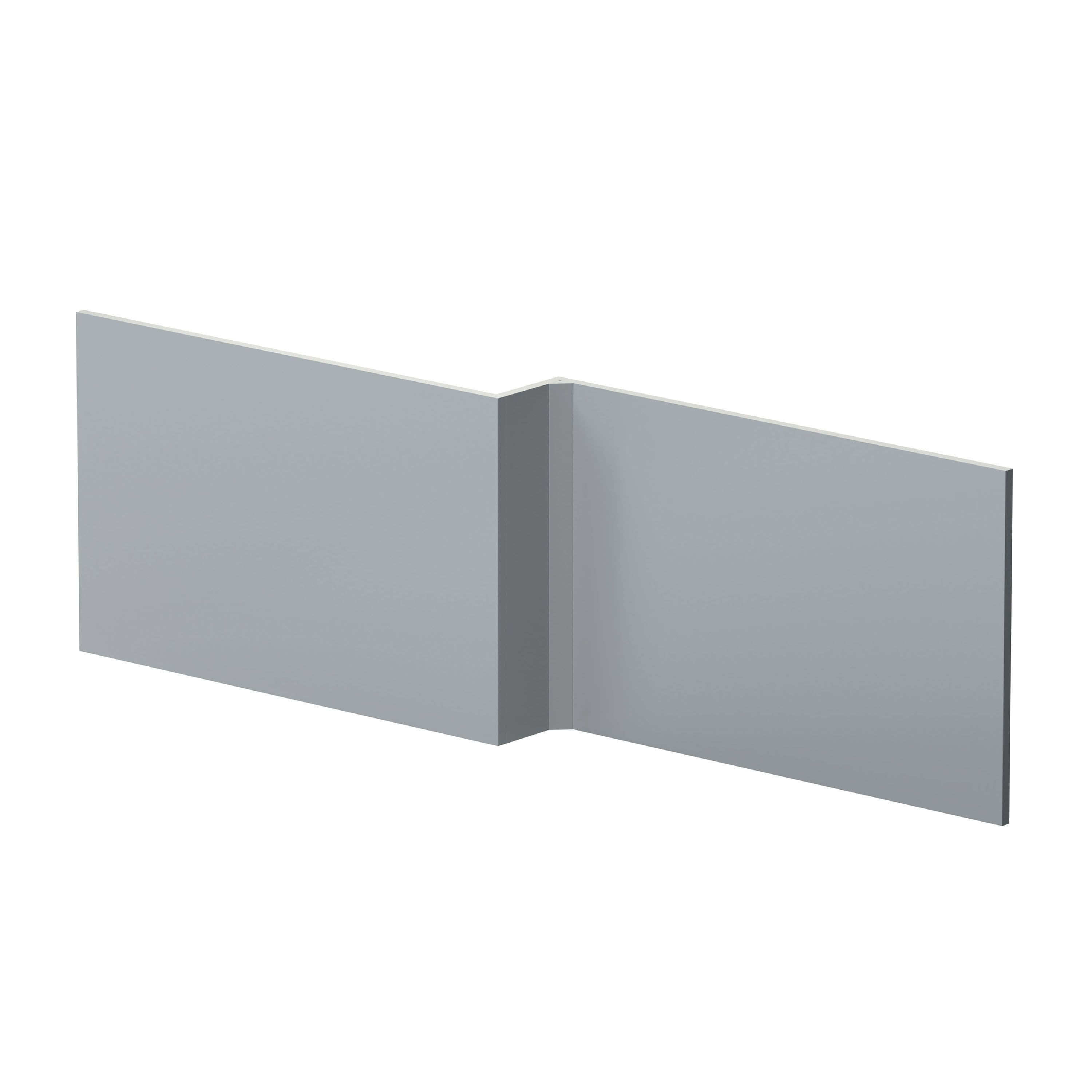 L Shape Square Reversible Bath Front Panel Satin 1700mm