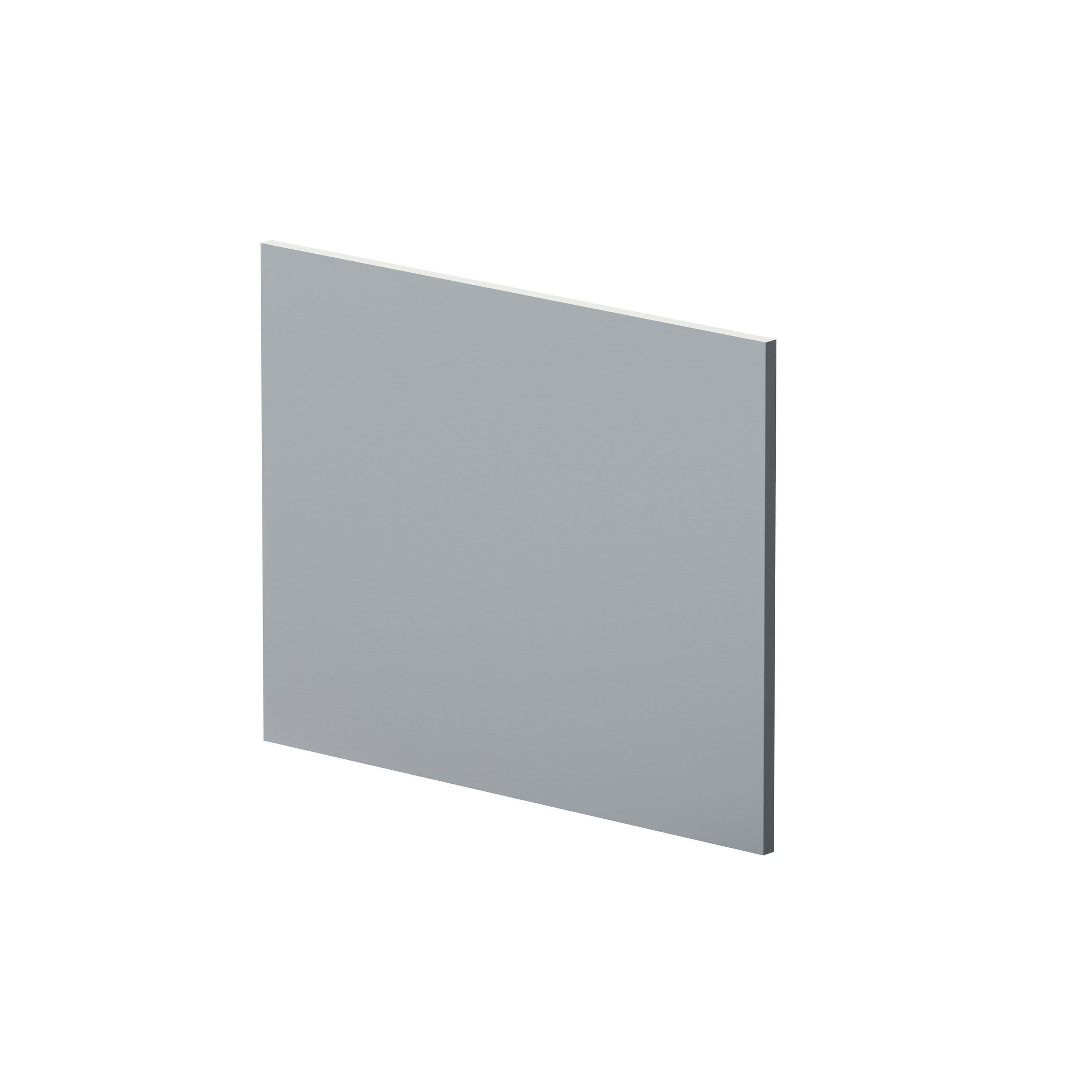 L Shape Square Reversible Bath End Panel Satin 700mm