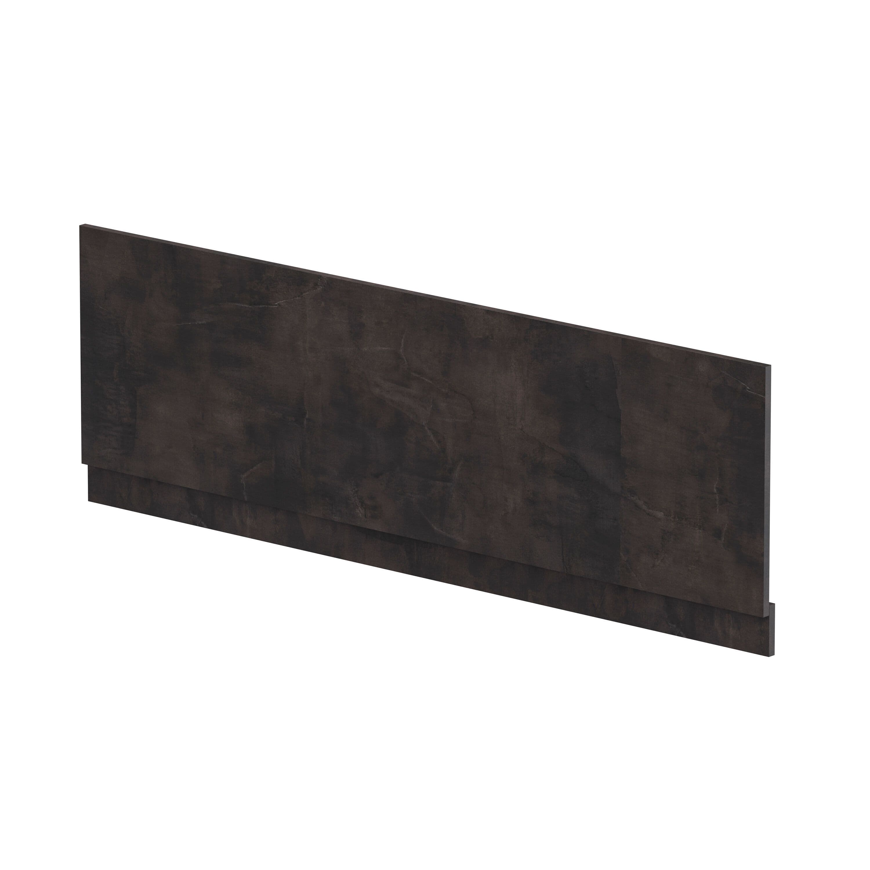 Edge Power Straight Front Bath Panel & Plinth 1700mm Textured Matt Slate