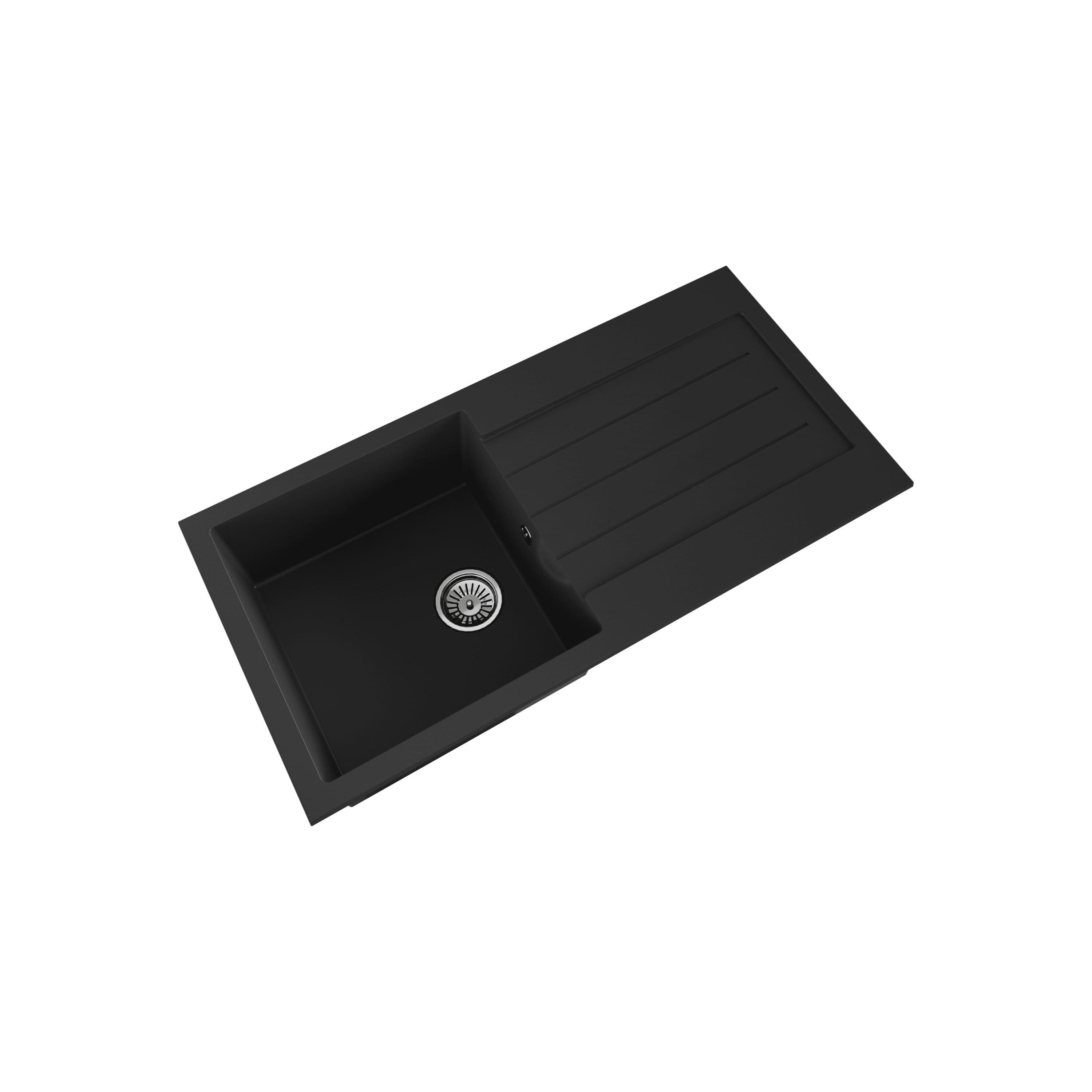 1 Bowl Composite Inset Sink Overflow Drainer Matt 1000x500mm