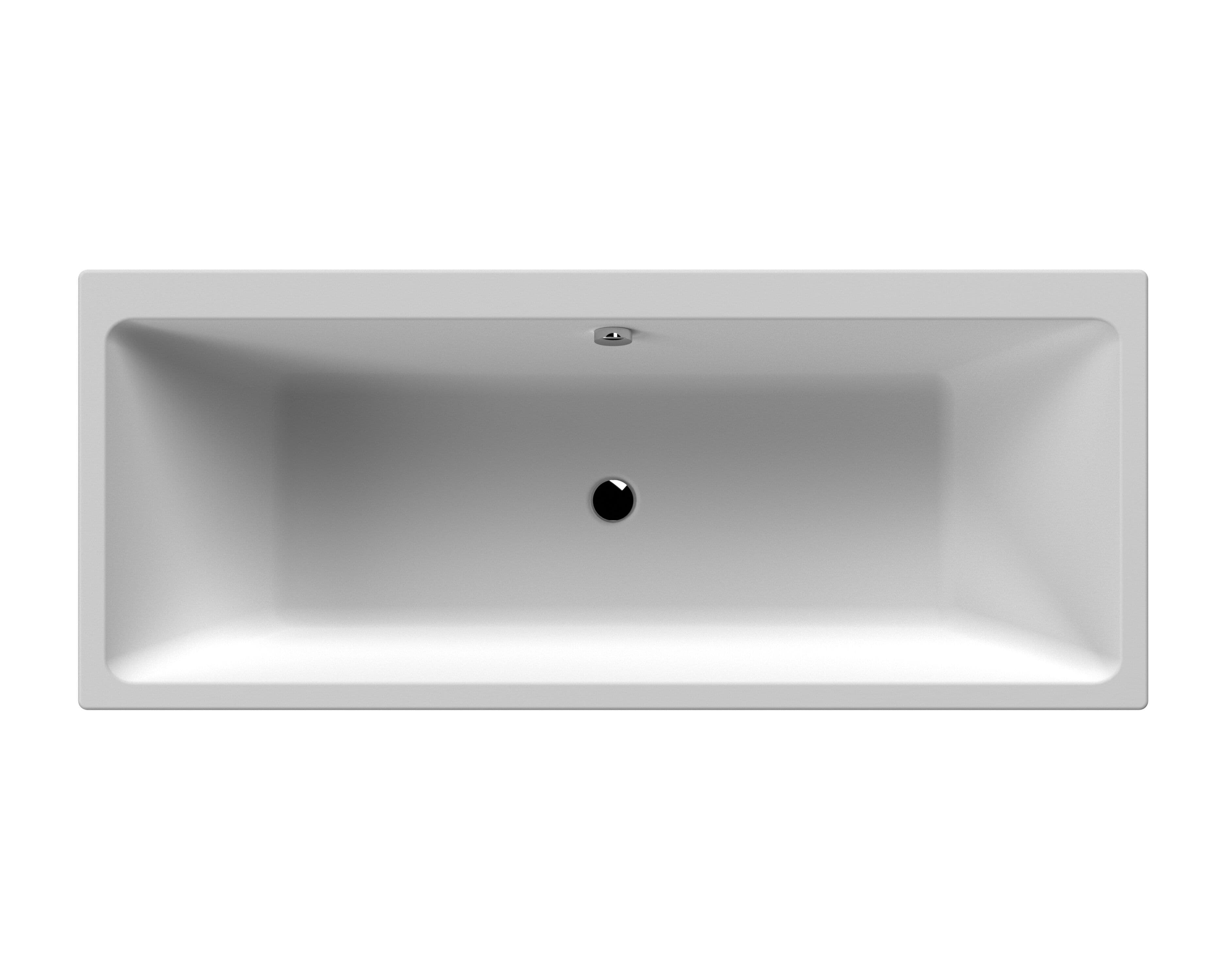 Thin Edge Double Ended Straight Shower Bath Leg Set 1700mm x 700mm