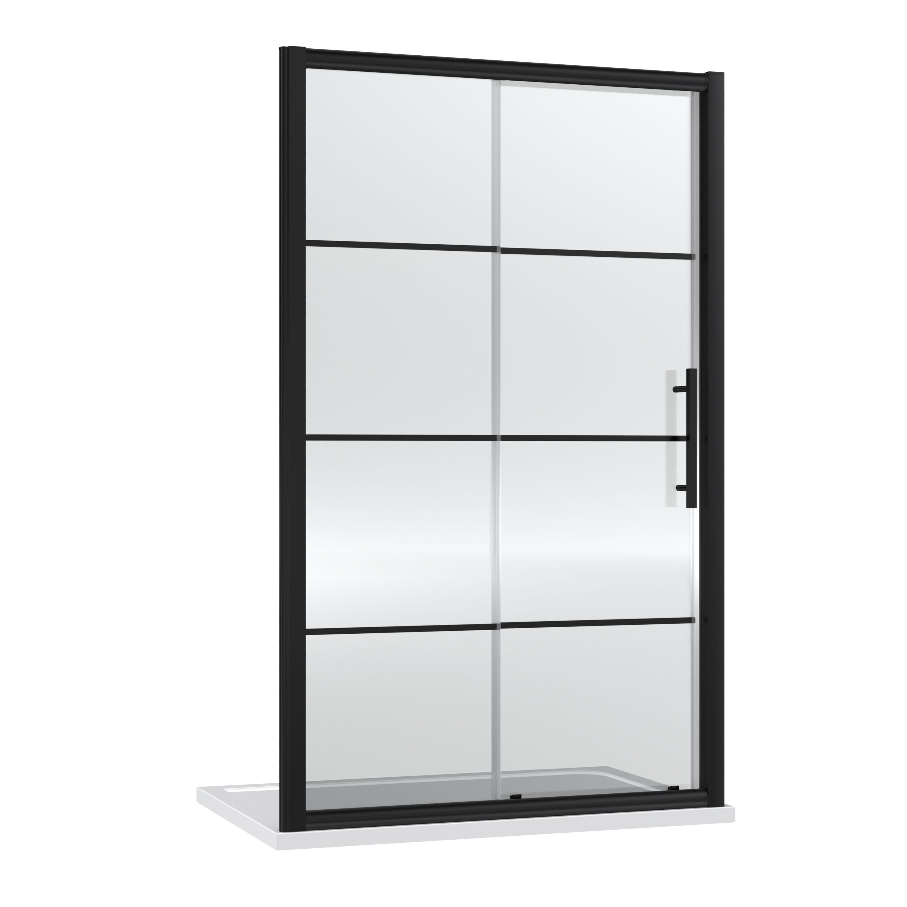 8mm Toughened Safety Glass Single Sliding Shower Door 1200mm