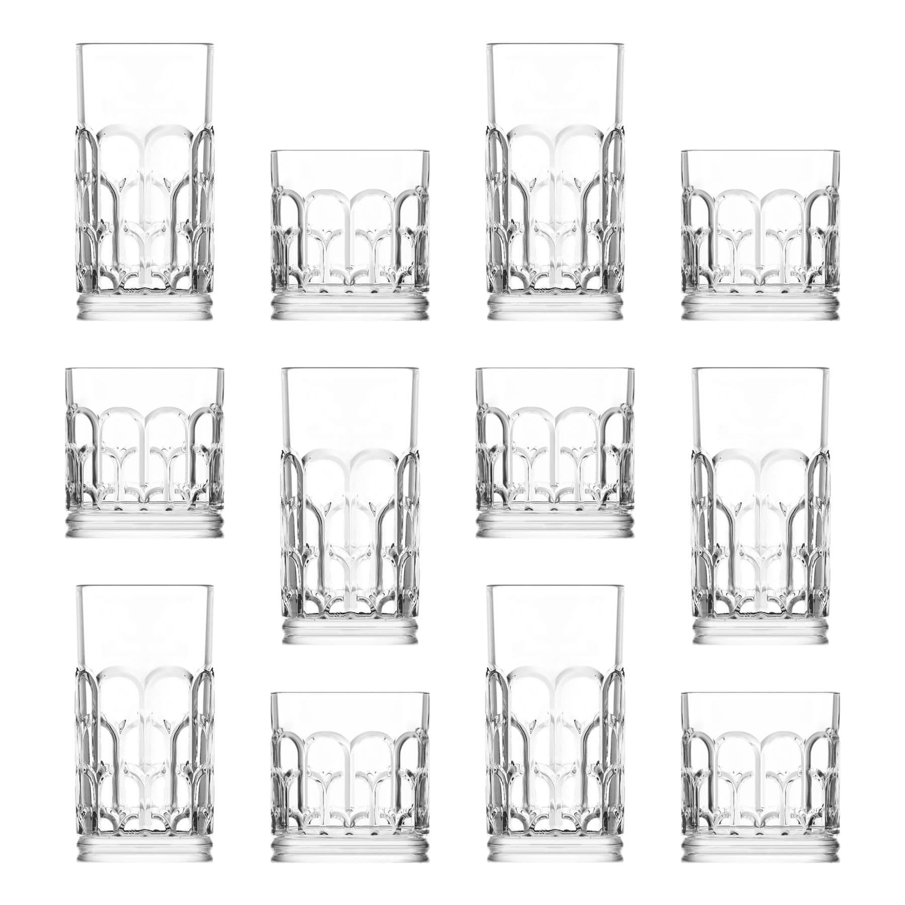Archie Highball Glasses & Tumblers 12pc Set