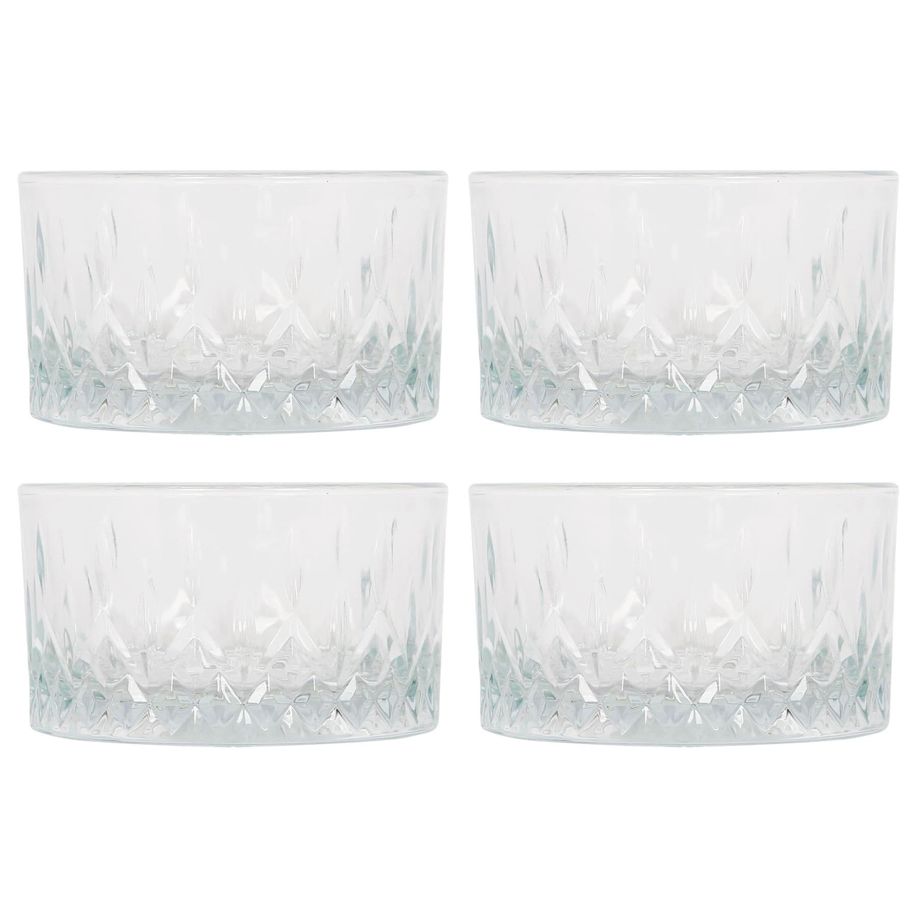 Odin Glass Snack Bowls - 9.5cm - Pack of 4
