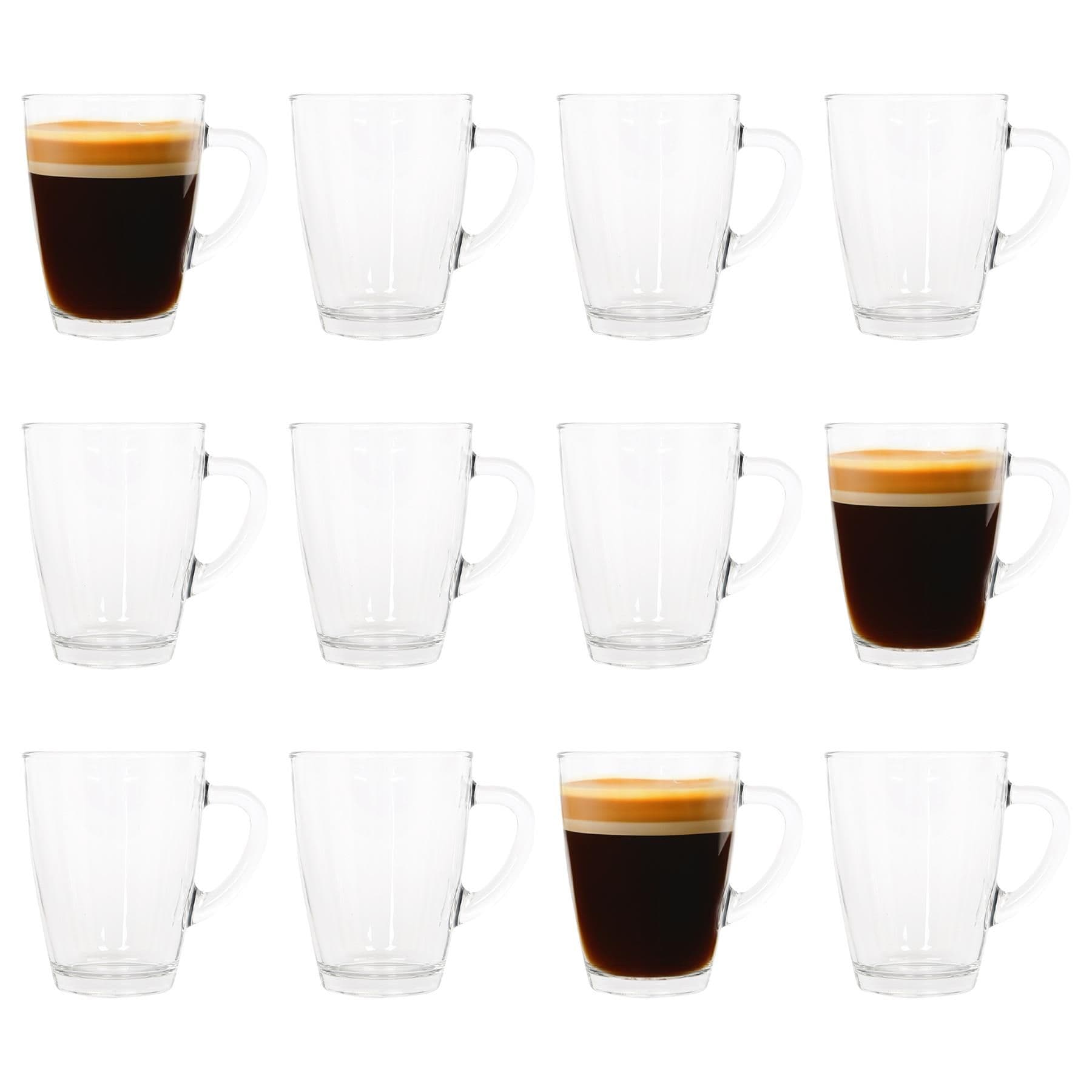Vega Glass Coffee Cups - 350ml - Pack of 12