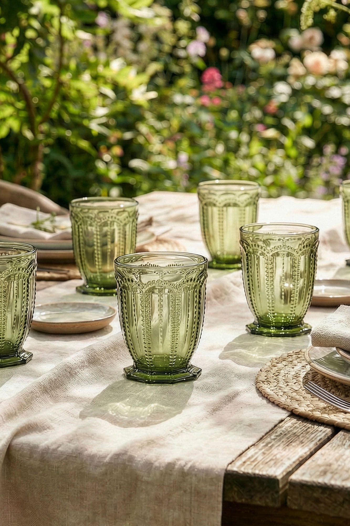 Set 4 Vintage Luxury Embossed Short Drinking Glass Whiskey Glass Tumblers