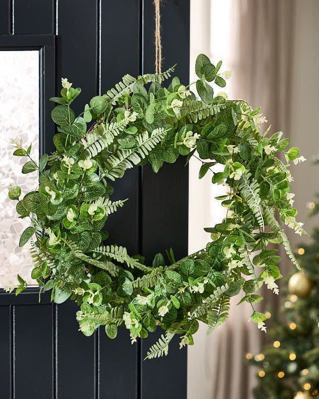 Giant Botanical Xmas Door Decoration Winter Autumn Wreath Christmas Wreath 62cm