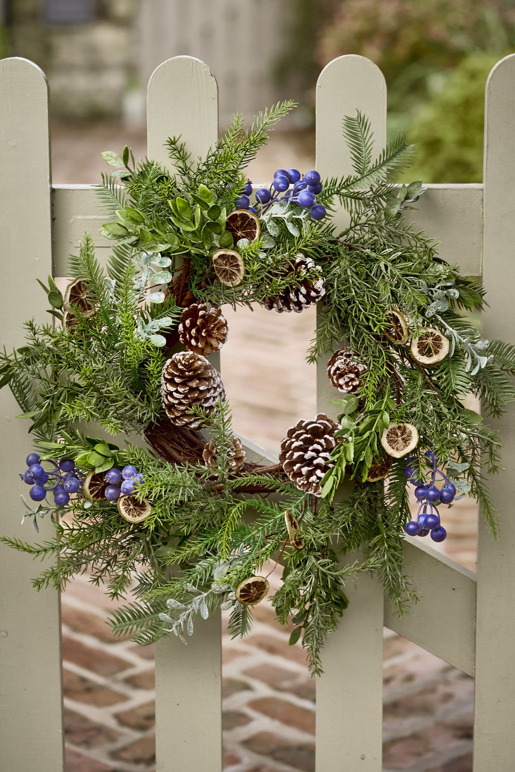 Giant Fruits Forest Xmas Door Decoration Winter Autumn Wreath Christmas Wreath 53cm