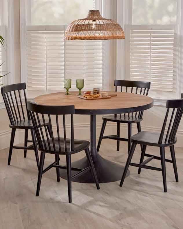 Traditional Manhatten Round Reclaimed Pine Home Furniture Large Dining Table