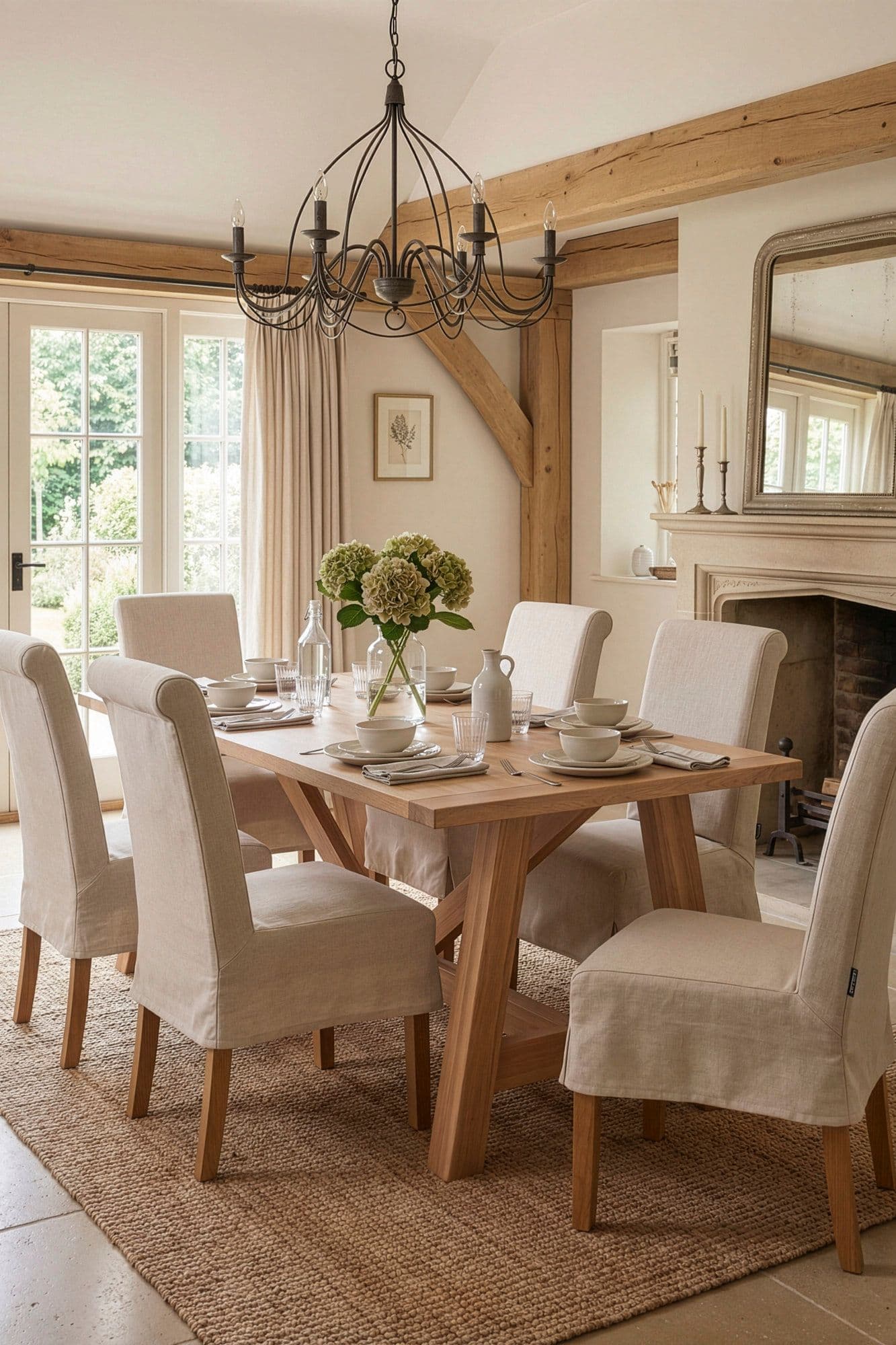 Traditional Harrogate Oak Home Furniture Indoor Dining Table