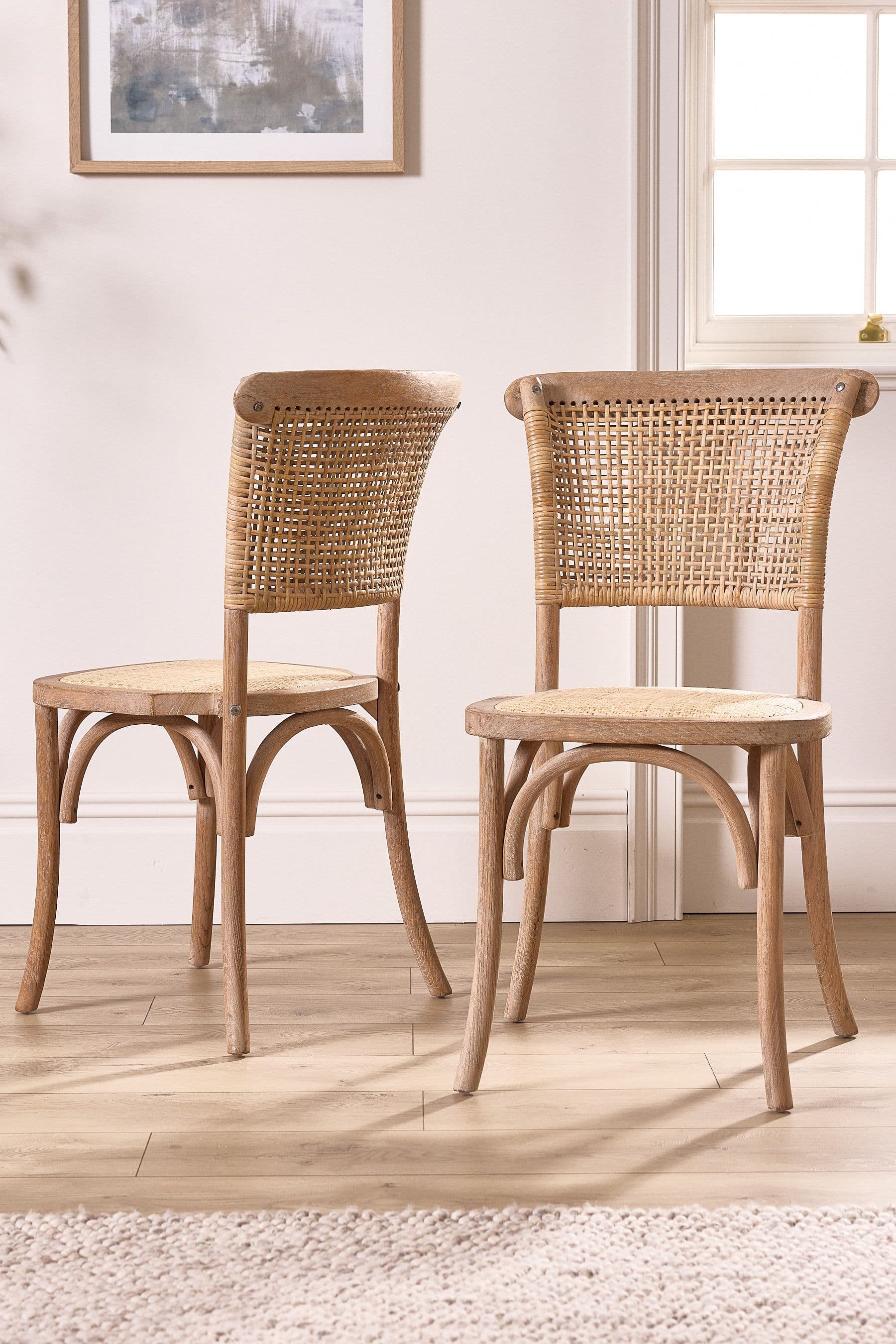 Lyon Wicker Hallway Kitchen Furniture Dining Chair Seating Chair