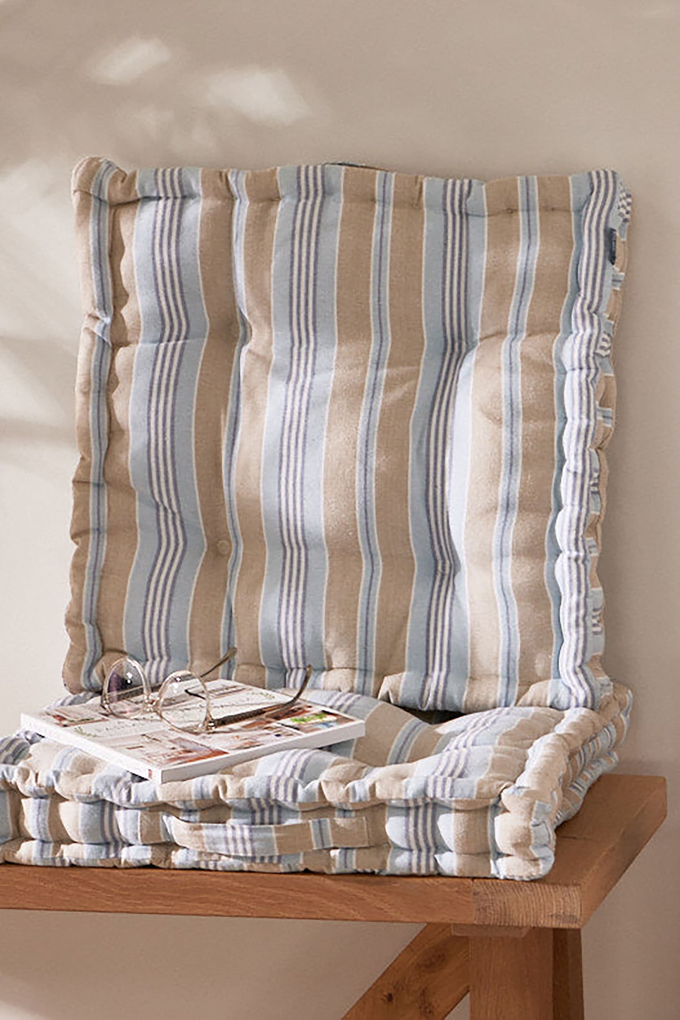 Giant Oxford Striped Indoor Dining Chair Seat Pad Cushions