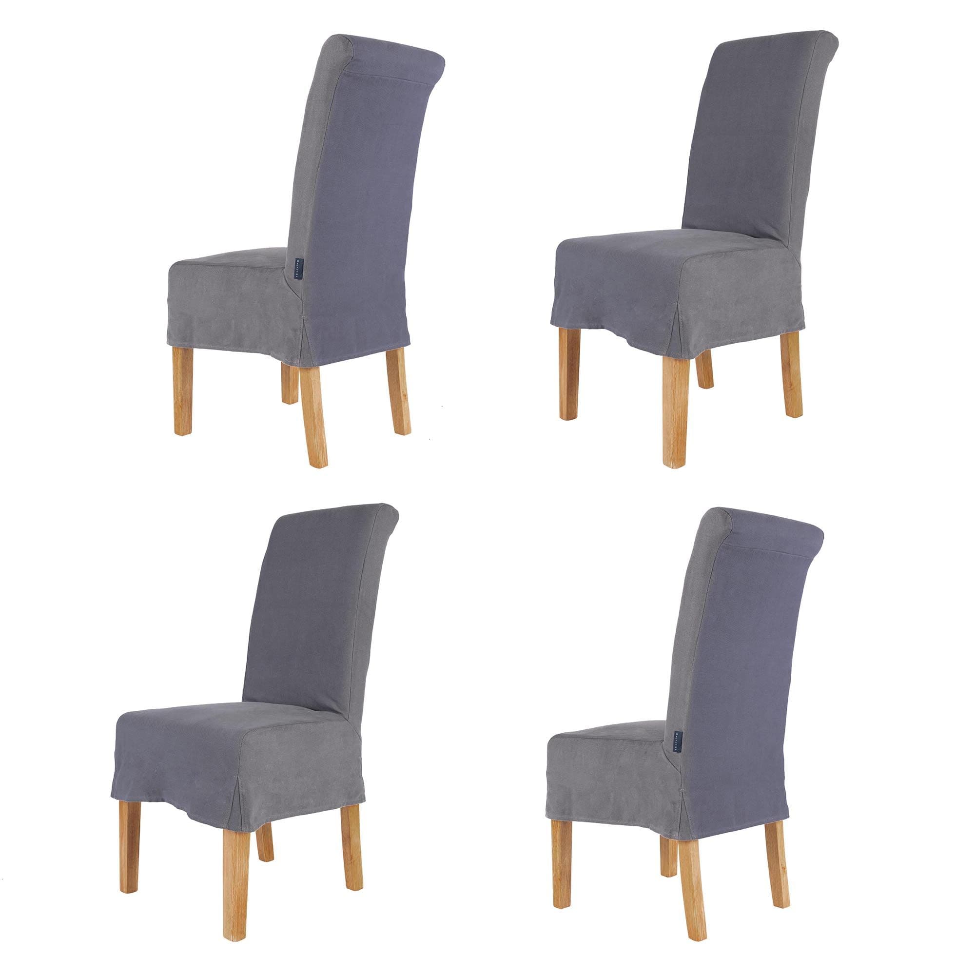 Set 4 Riviera Loose Cover Kitchen Furniture Dining Room Chair