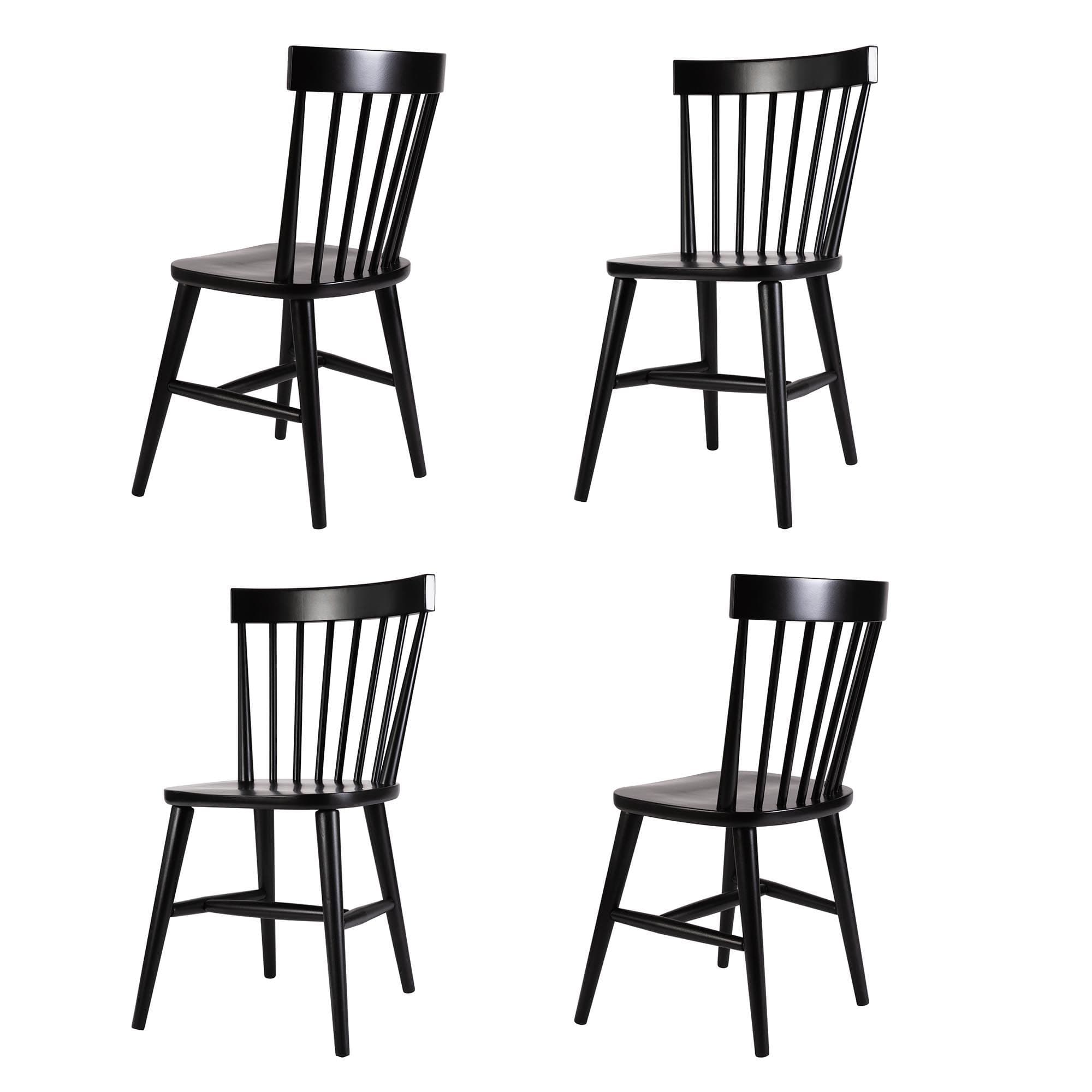 Set 4 Harrogate Painted Spindle Back Kitchen Furniture Dining Room Chair