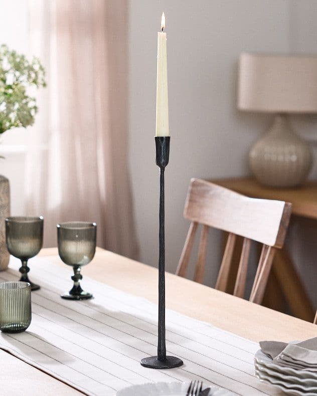 Traditional Antique Slim Candle Holder Table Centerpiece Candle Stick 42cm