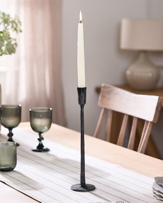 Traditional Antique Slim Candle Holder Table Centerpiece Candle Stick 32cm