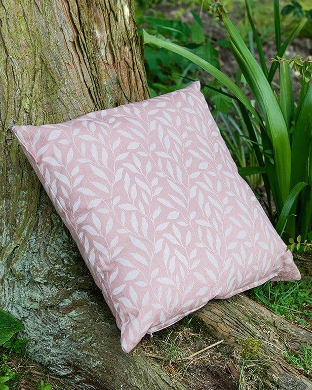Blush Cotton Leaf Indoor Outdoor Garden Furniture Chair Sofa Cushion