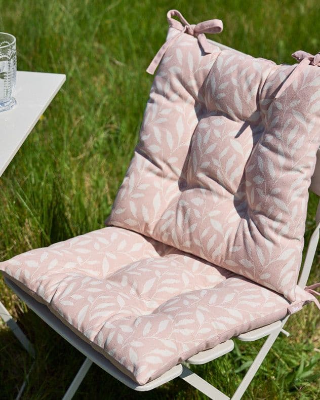 Set 2 Rosedale Cotton Leaf Indoor Outdoor Garden Furniture Chair Sofa Seat Pads