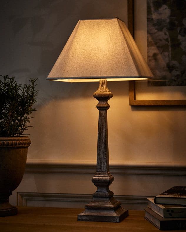 French Style Table Lamp E14 Brushed Wood Desk Lamp Linen Shade Bedside Table Nightstand Home Office Desk Light