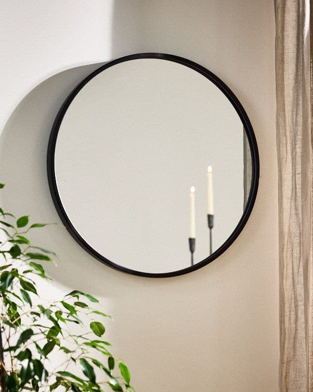 Classic Circular Decorative Framed Mirror Bathroom Bedroom Hallway Wall Mirror 60cm