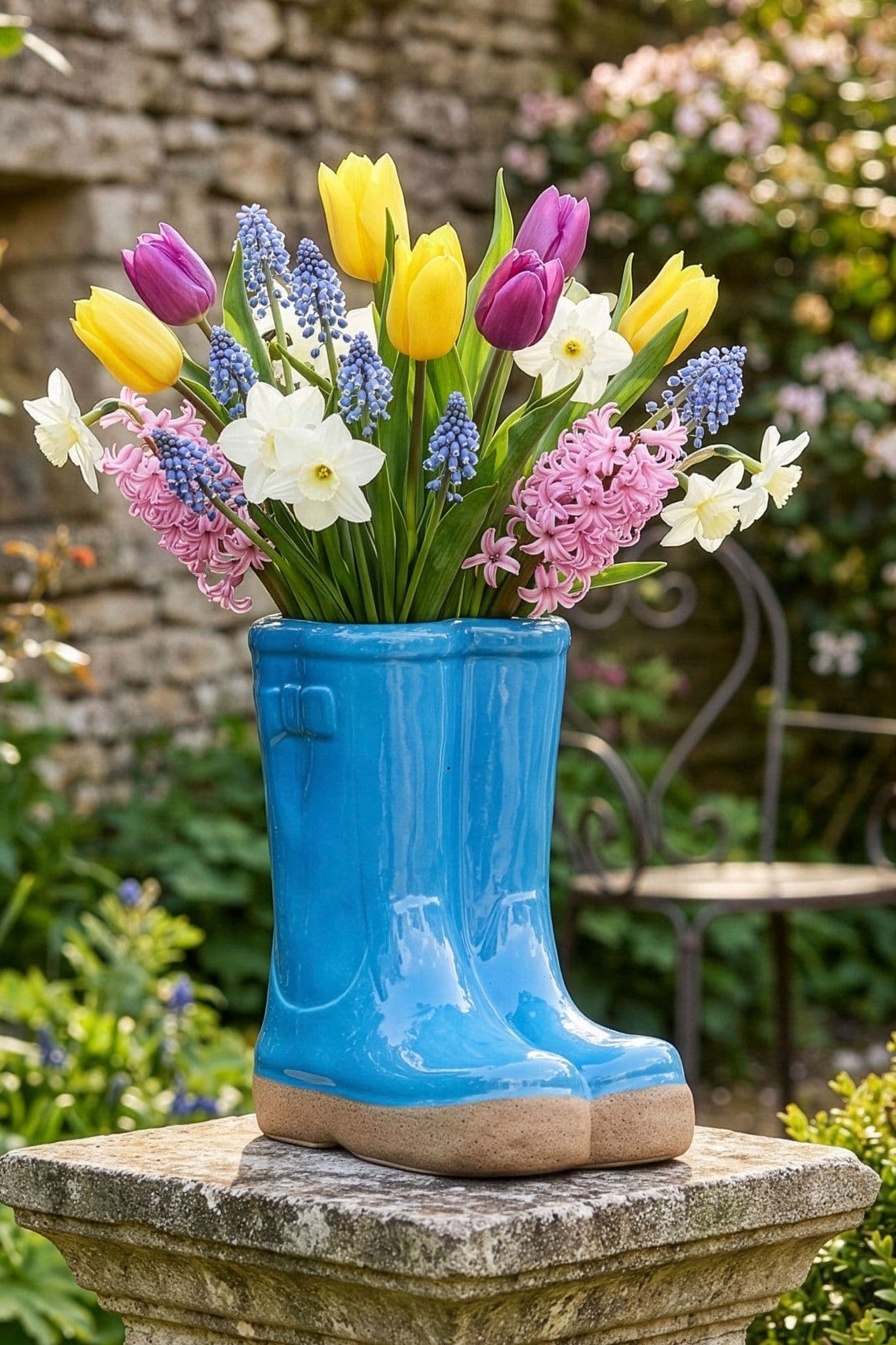 Small Wellington Outdoor Planter Ceramic Indoor Outdoor Flower Pot Garden Planters