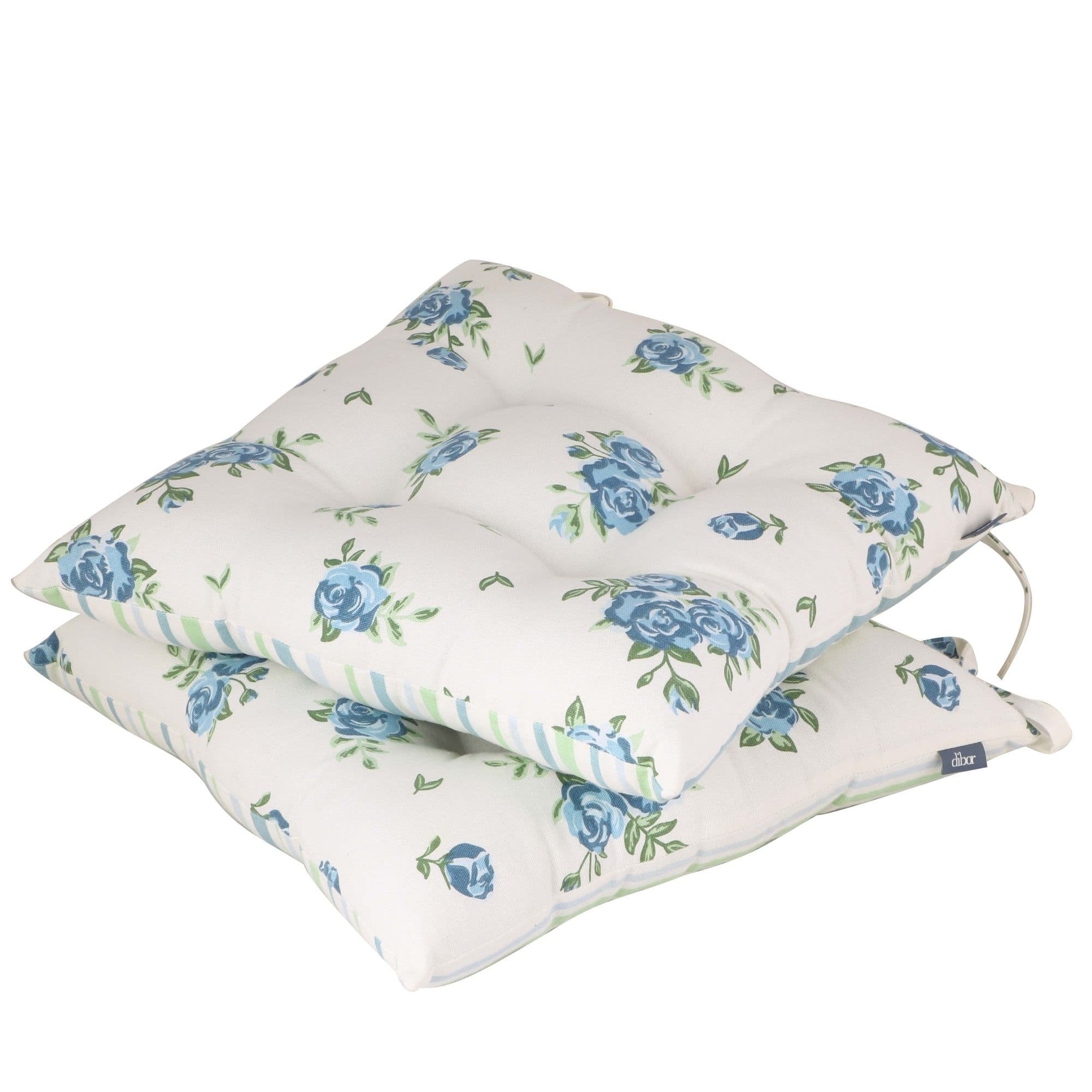 Set 2 Floral Indoor Outdoor Chair Seat Pad Garden Furniture Cushions