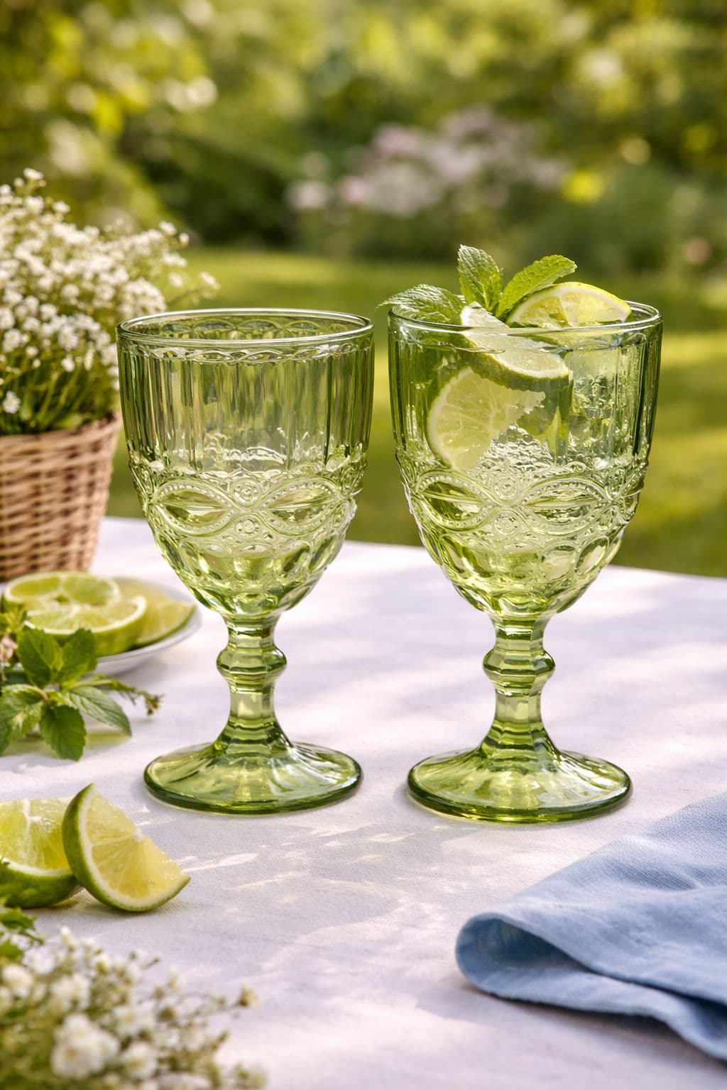Set 2 Vintage Luxury Drinking Wine Glass Wine Goblets