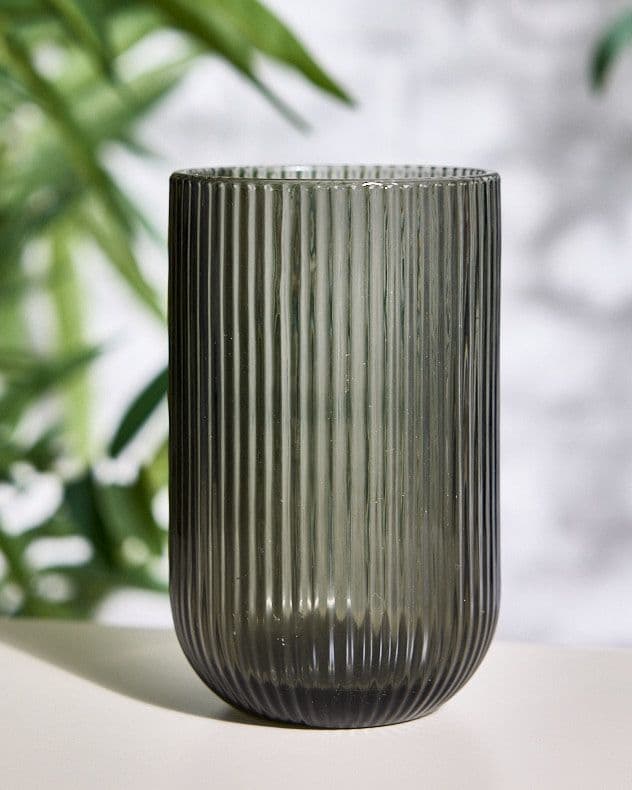 Set 2 Ribbed Tall Tumbler Whisky Glasses Wedding Decorations Ideas