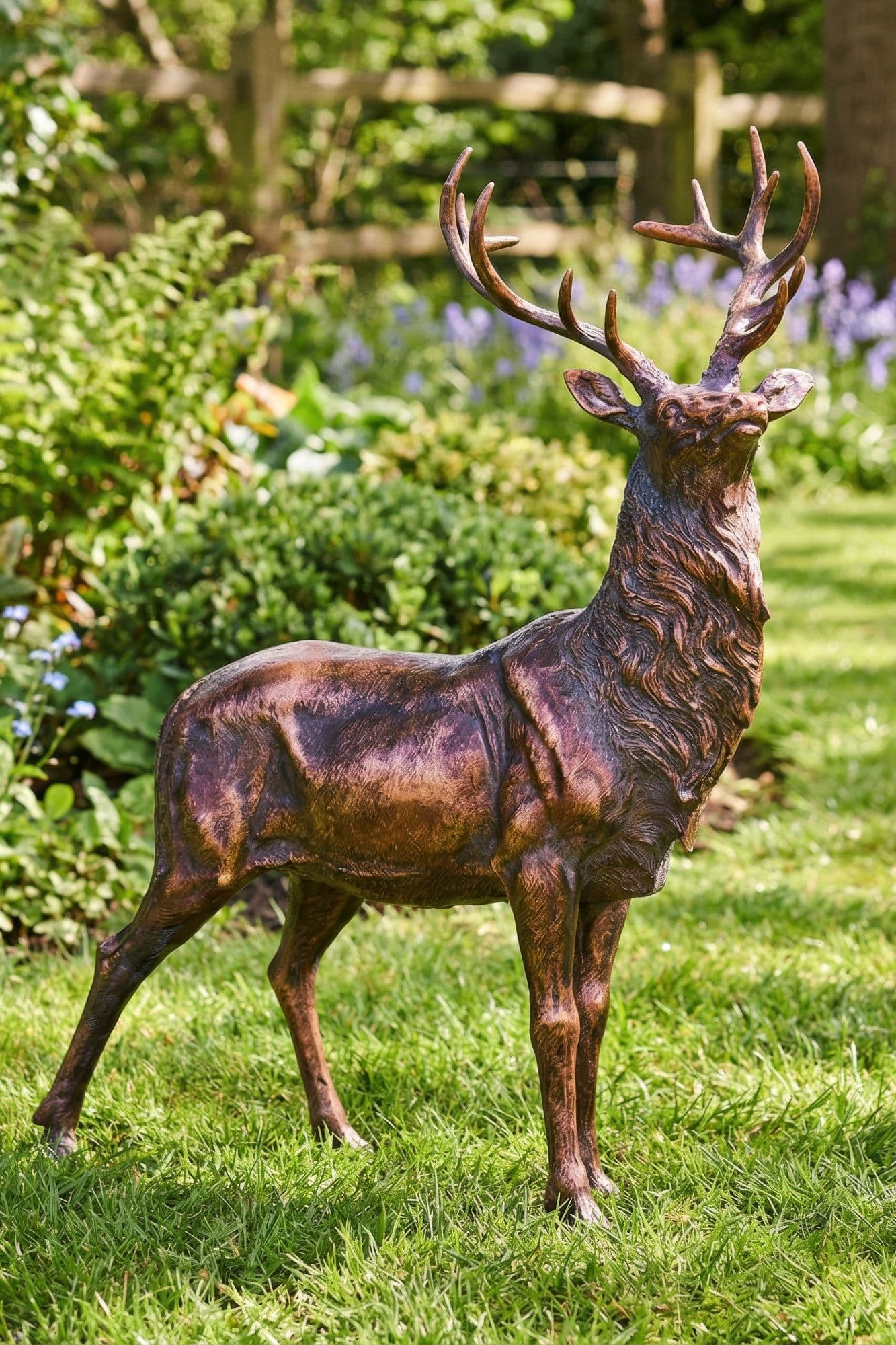 Majestic Decorative Christmas Decoration Stag Statue Garden Ornament