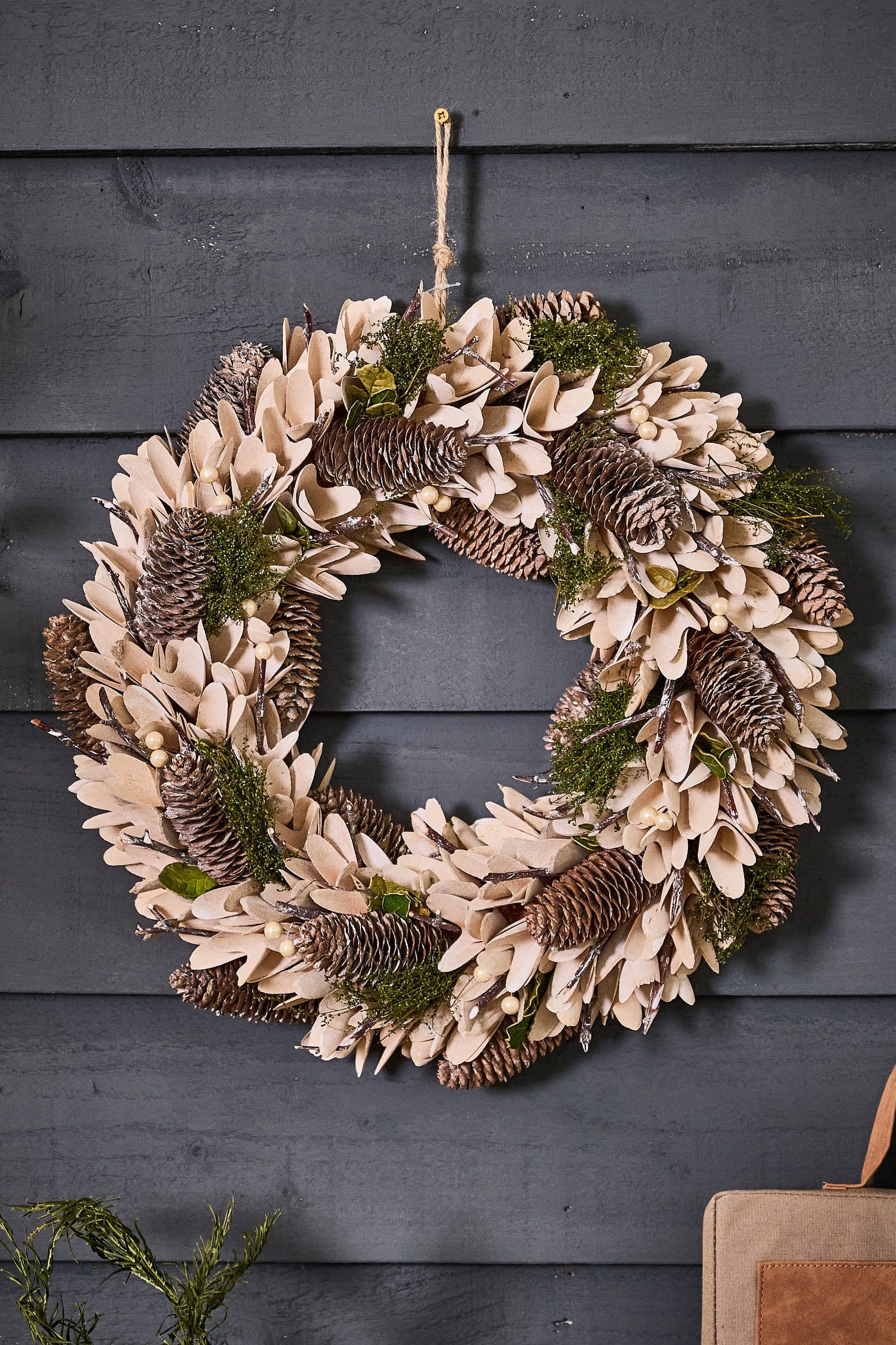 Pampas Pre Lit Front Door Halloween Decorations Halloween Wreath 55cm