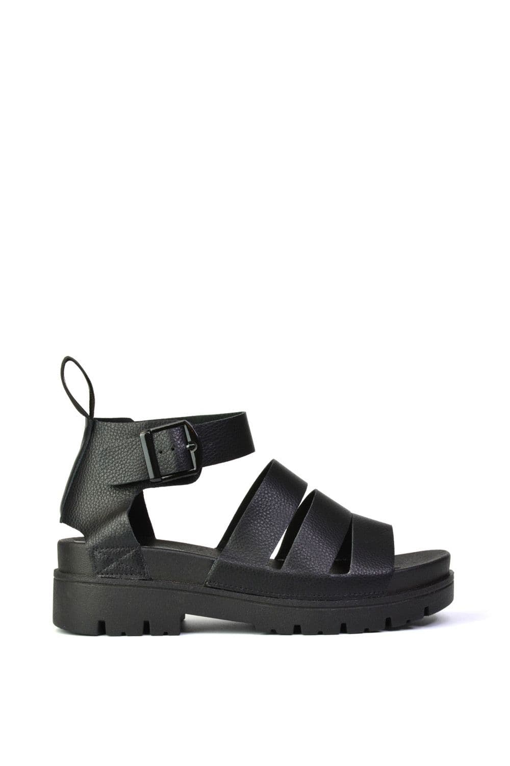 'Iris' Chunky Platform Gladiator Flat Mid Heel Sandal Shoes