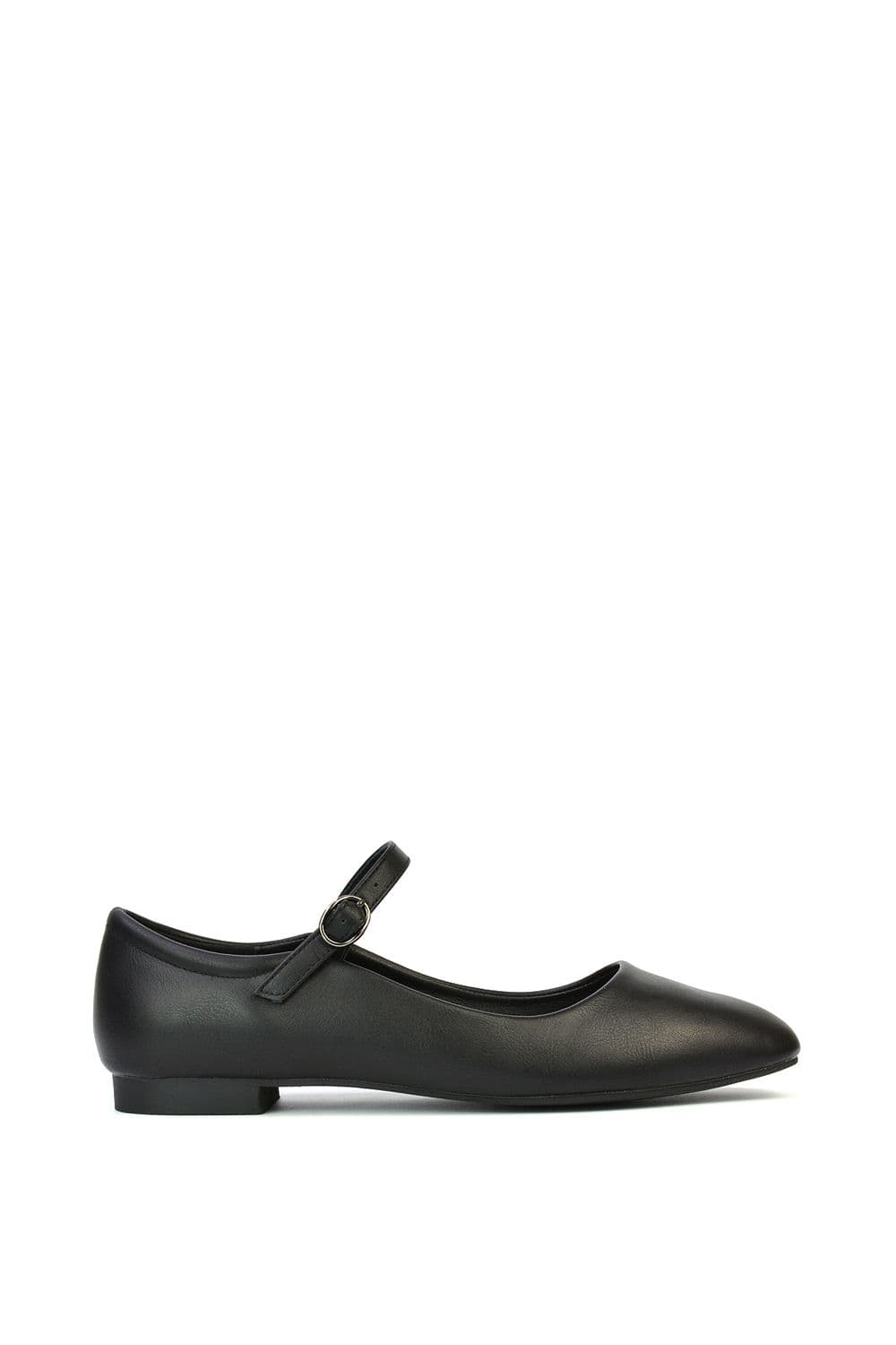 XY London Women's 'Allegra' Mary Jane Square Toe Ballet Shoes in Black | Size: 7