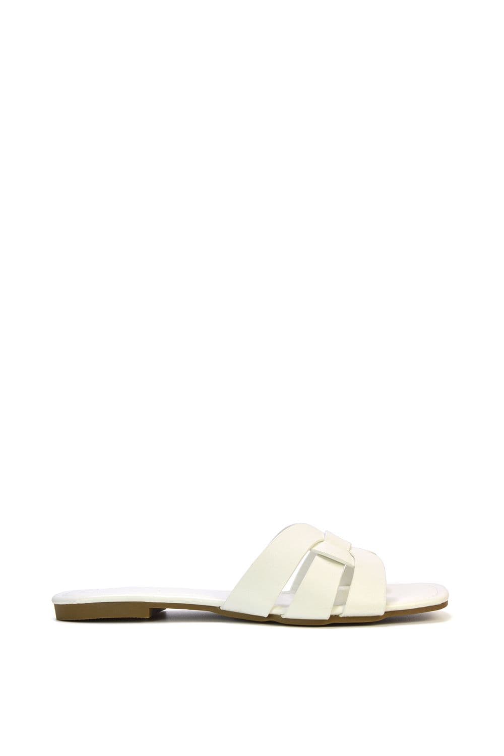 XY London Women's 'Lisa' Mid Stiletto Court Shoe Heels With A Pointed Toe in White | Size: 8