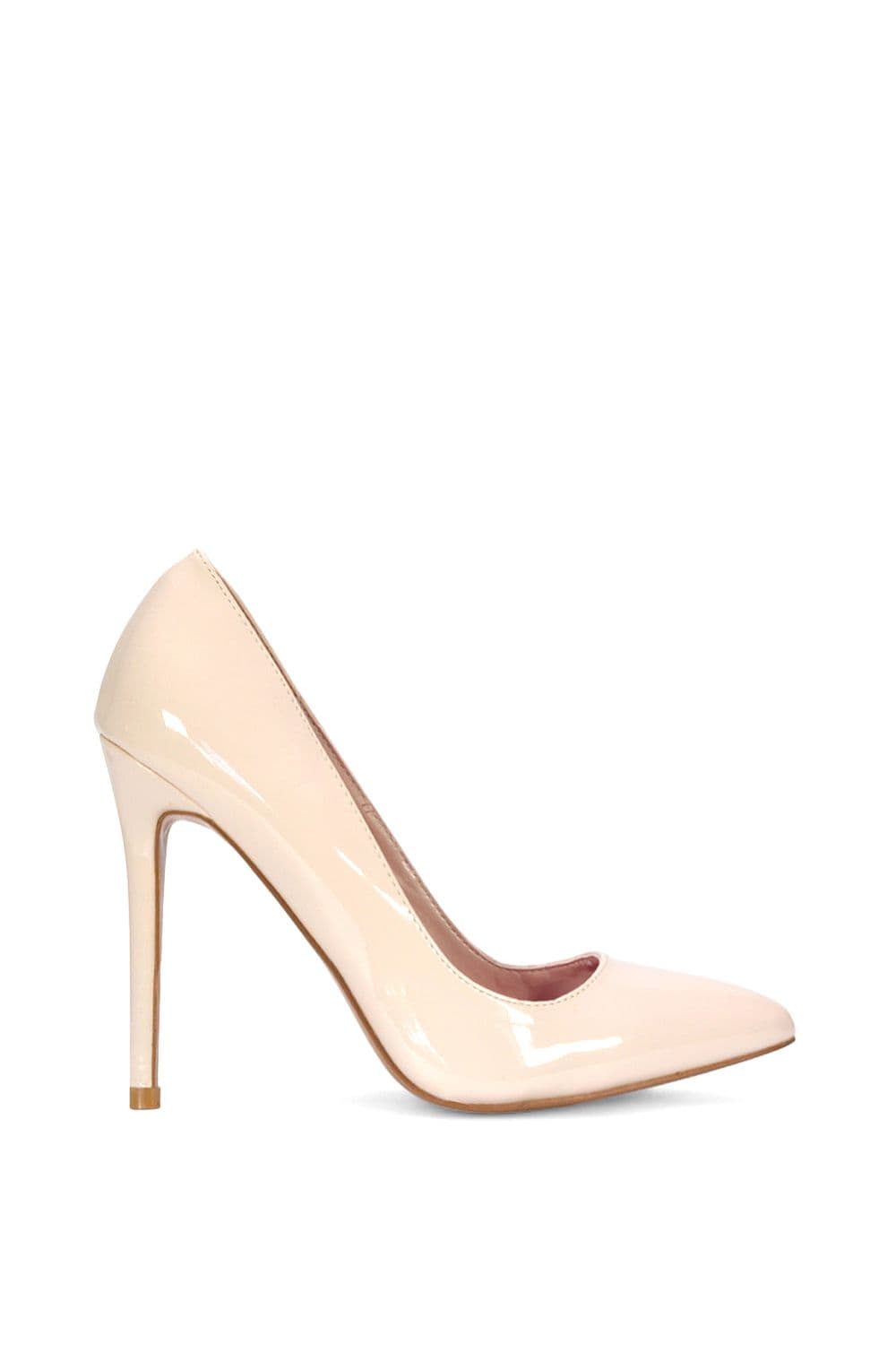 XY London Women's 'Lu Lu' Pointed Toe Statement Stiletto High Heel Court Shoes in Beige | Size: 4