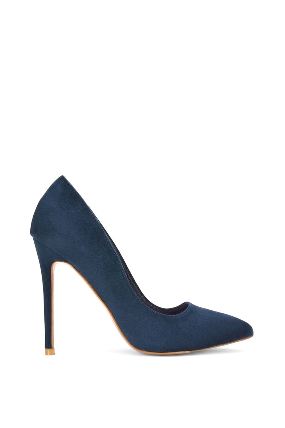 XY London Women's 'Lu Lu' Pointed Toe Statement Stiletto High Heel Court Shoes in Navy | Size: 3