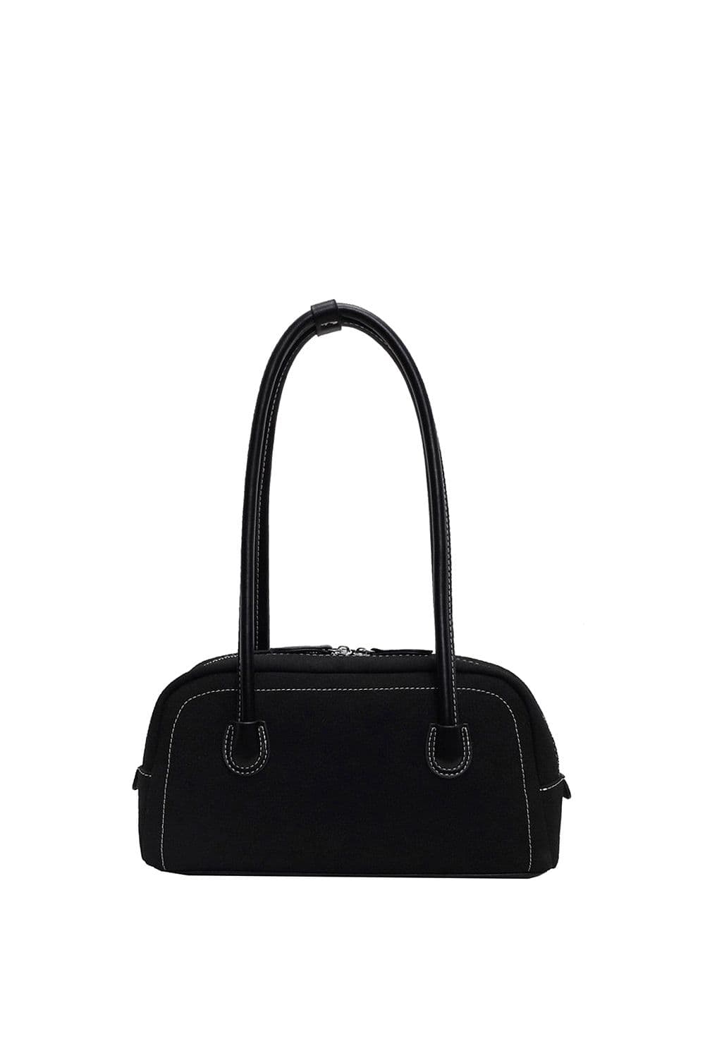 XY London 'Ashden' Women's Handbag with Shoulder Strap & Faux Suede Finish in Black
