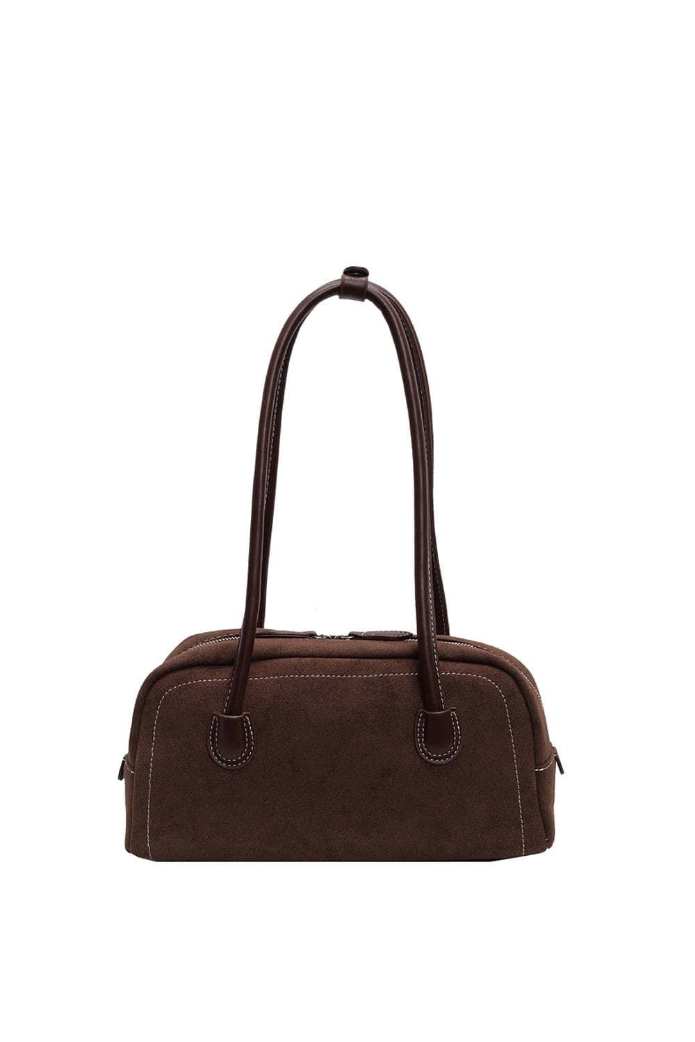 XY London 'Ashden' Women's Handbag with Shoulder Strap & Faux Suede Finish in Brown