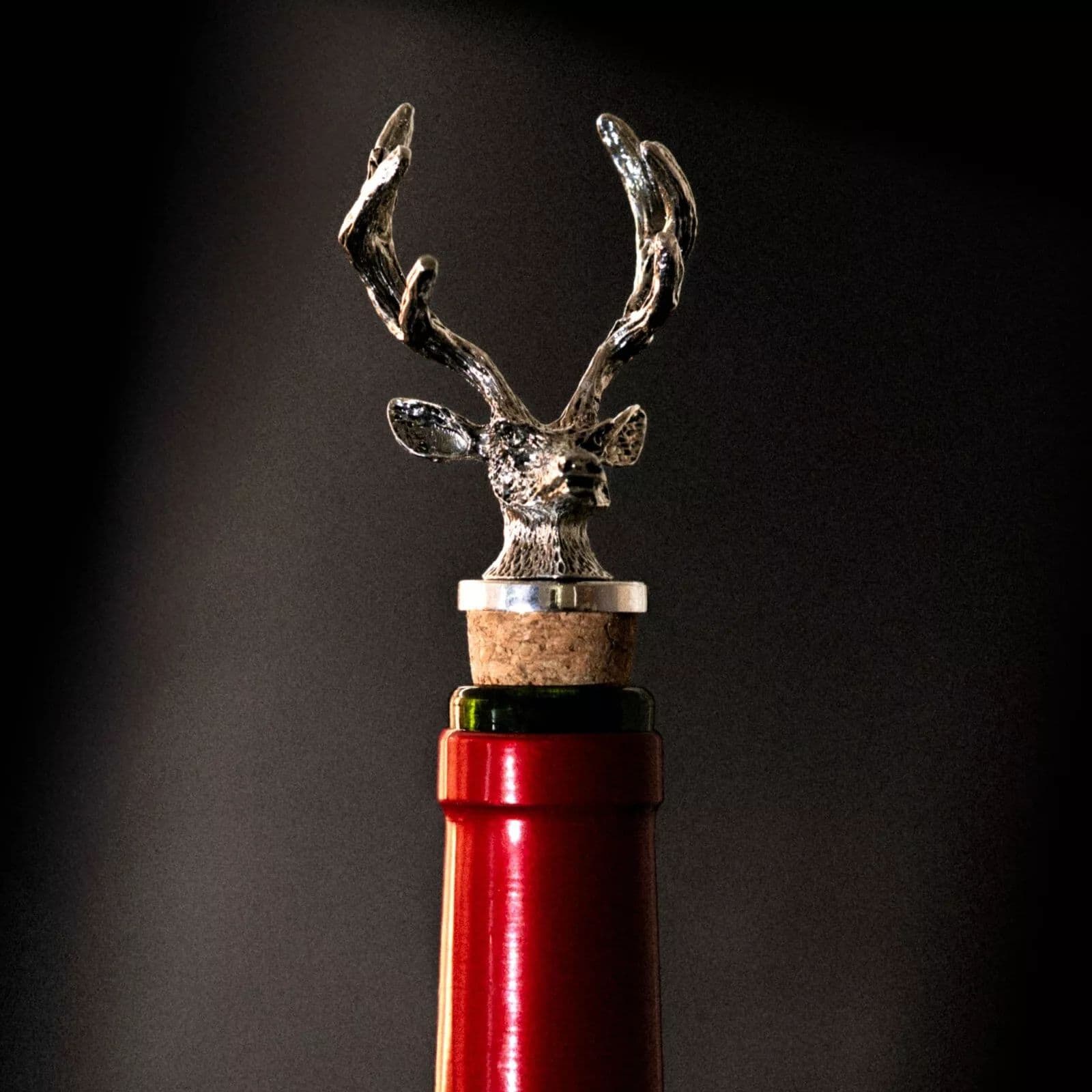 Christmas Stag Cork Bottle Stopper