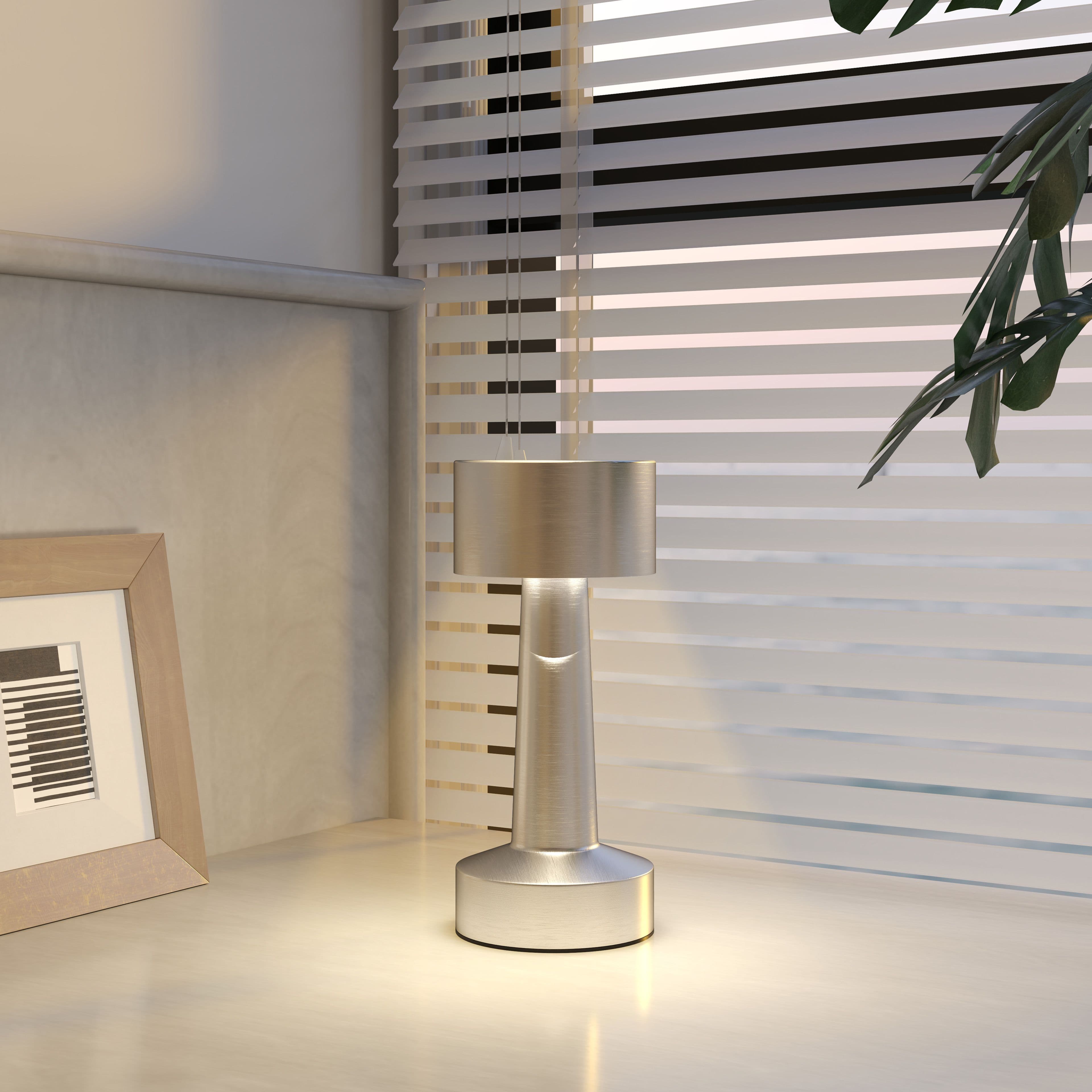 Rechargeable Table Lamp with 3 Colour LED Lighting Touch Control